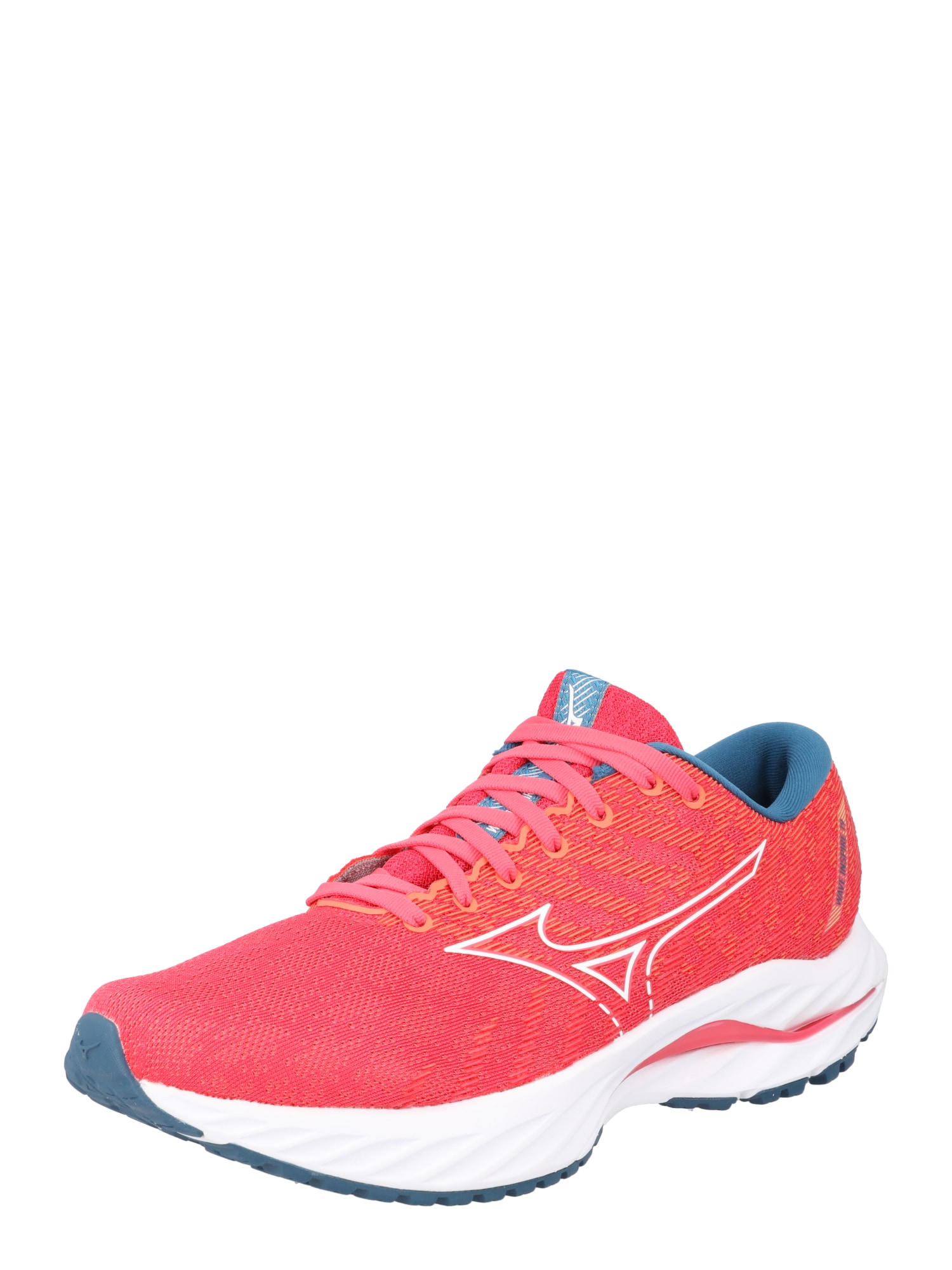 MIZUNO Športni čevelj 'WAVE INSPIRE 19'  cijansko modra / breskev / roza / bela