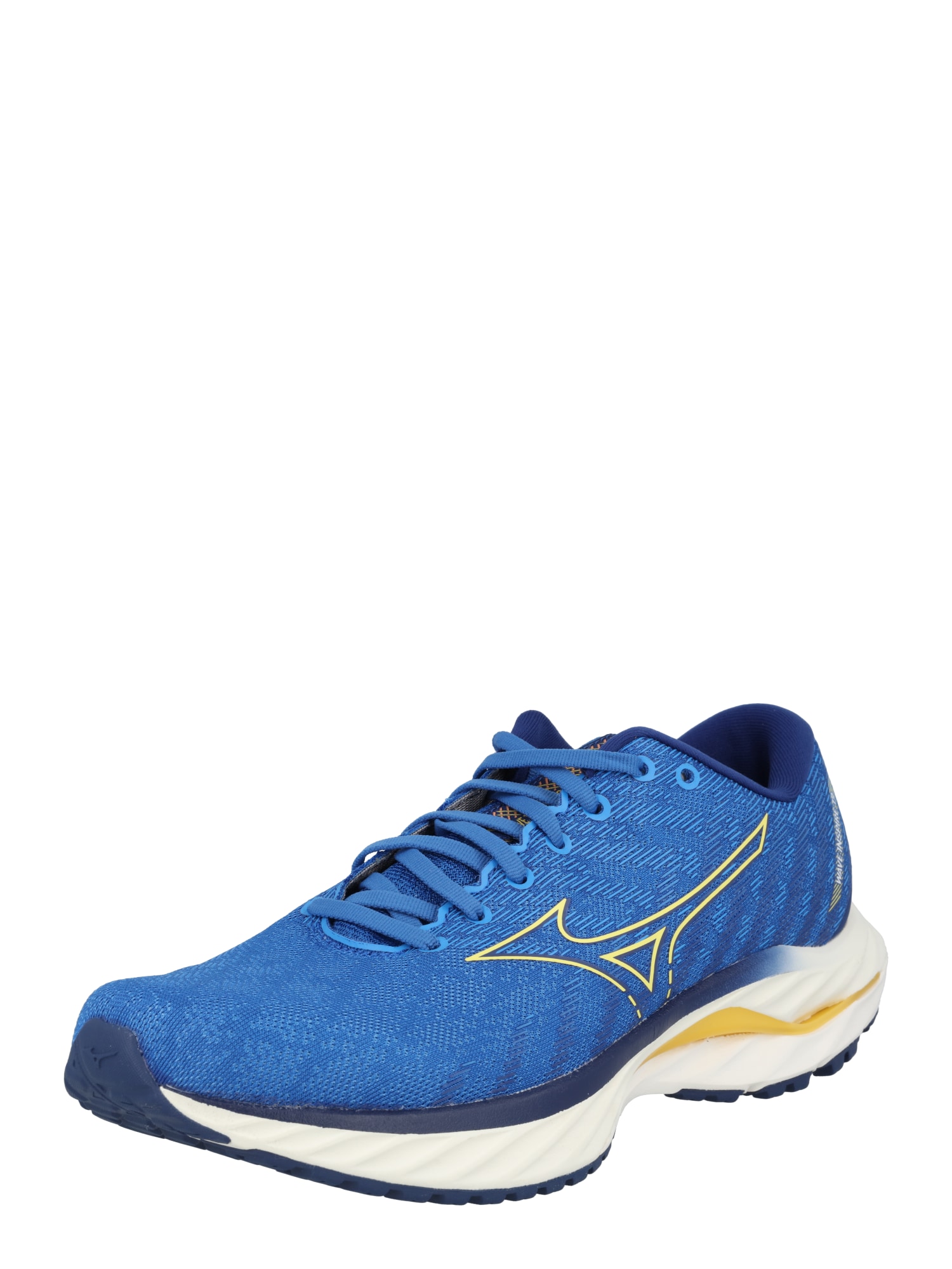 MIZUNO Tekaški čevelj 'WAVE INSPIRE 19'  kraljevo modra / temno modra / svetlo rumena