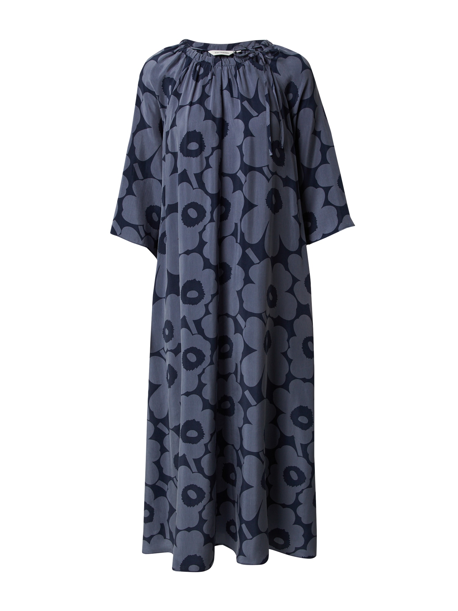Marimekko Obleka 'Siru Unikko'  temno modra