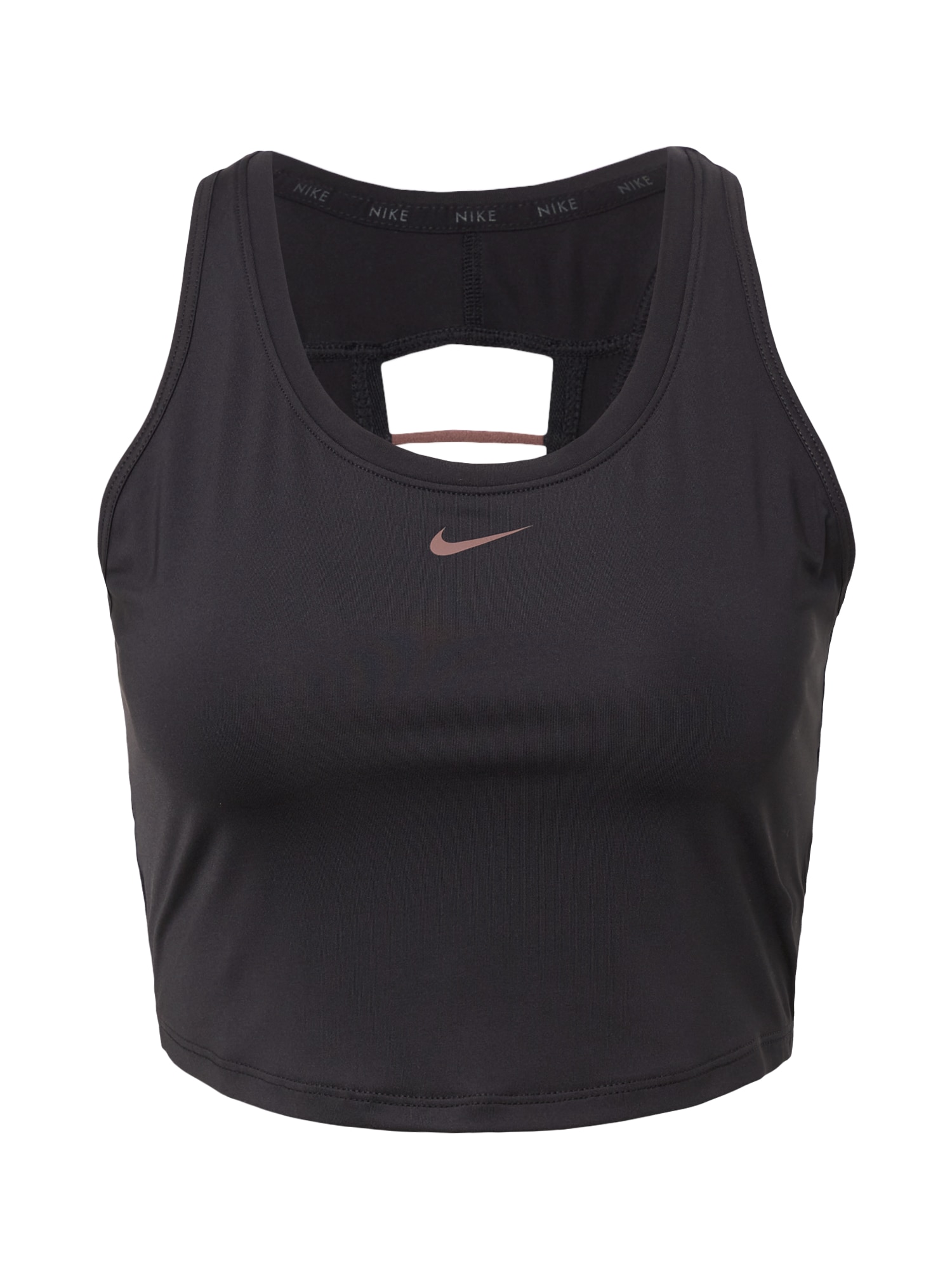 NIKE Športni top  puder / črna