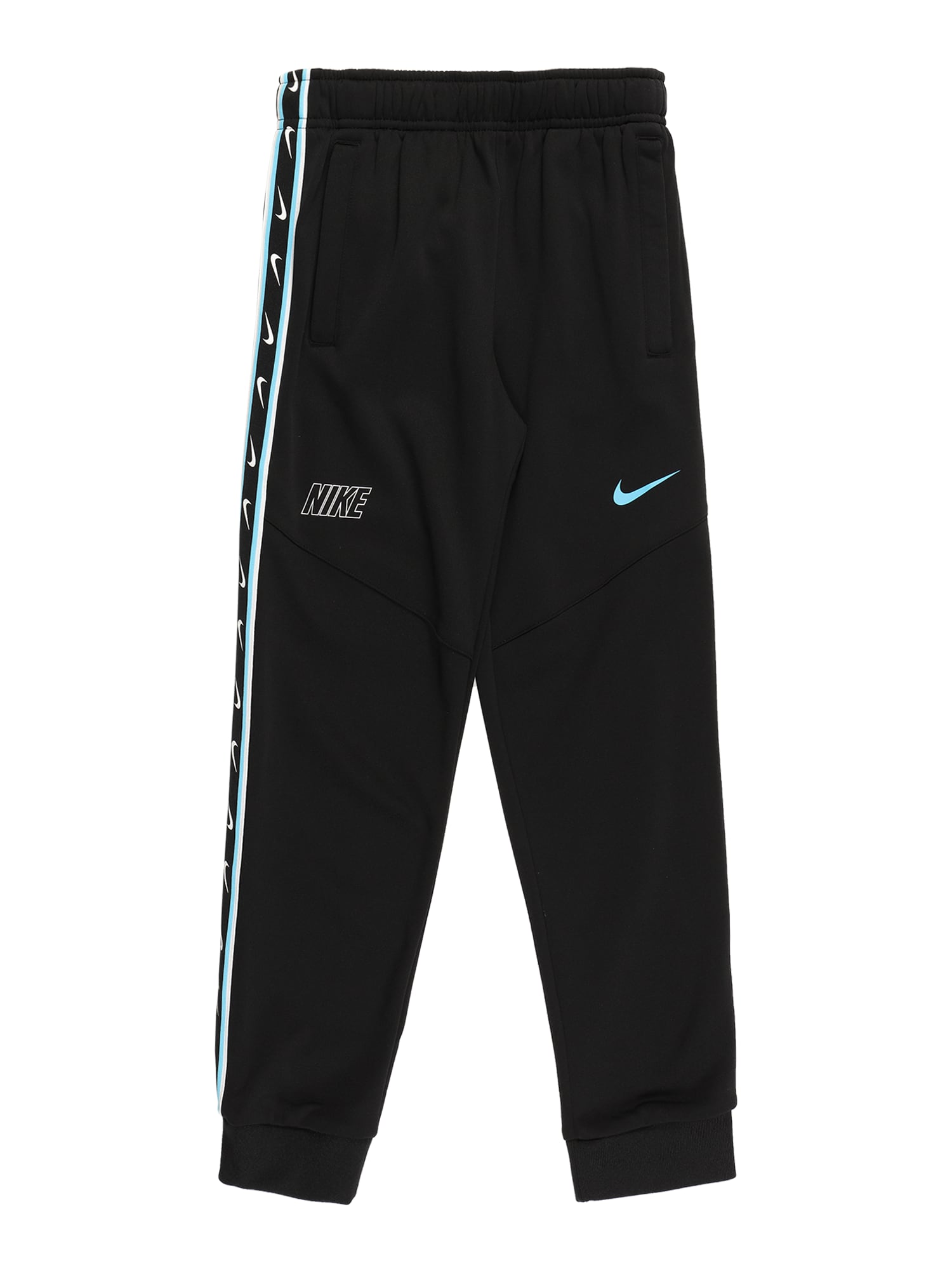 Nike Sportswear Hlače  svetlo modra / črna