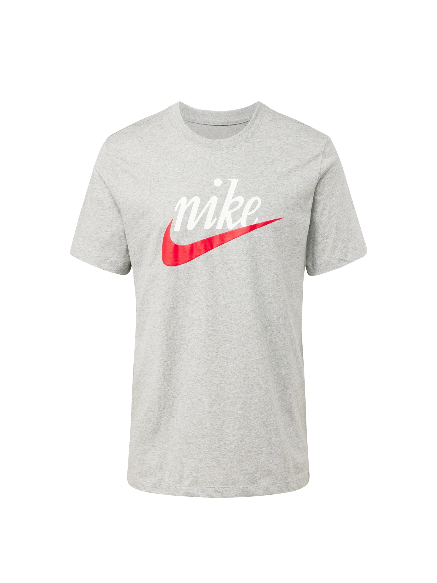 Nike Sportswear Majica 'FUTURA 2'  pegasto siva / oranžno rdeča / bela