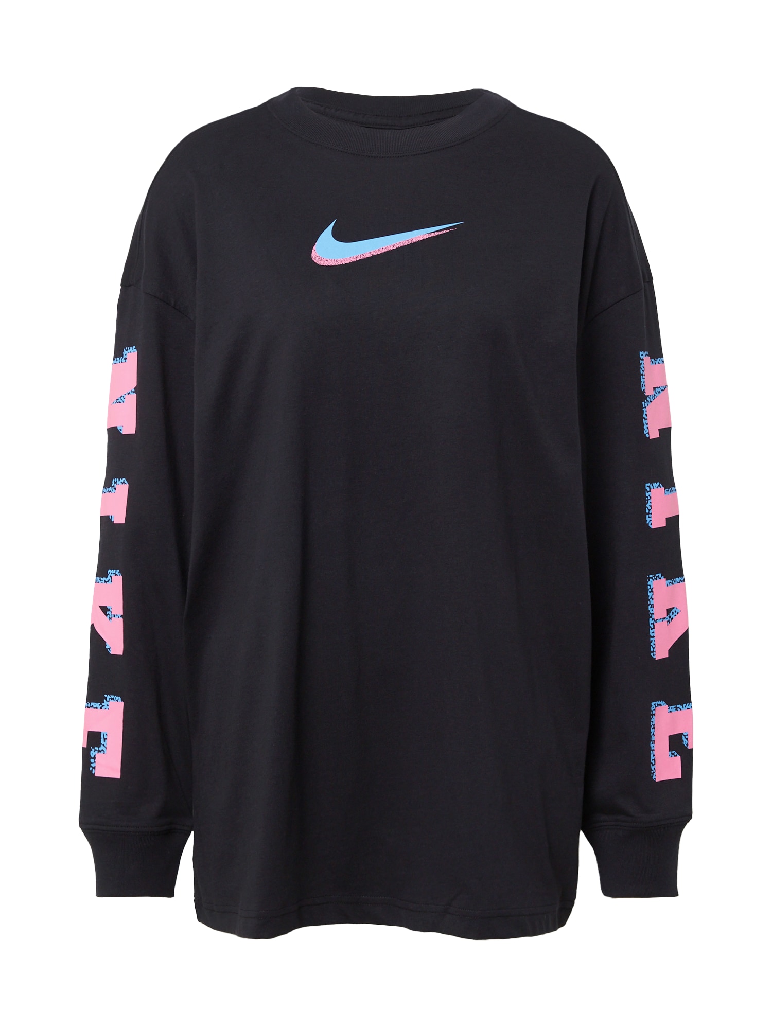Nike Sportswear Majica  nebeško modra / eozin / črna