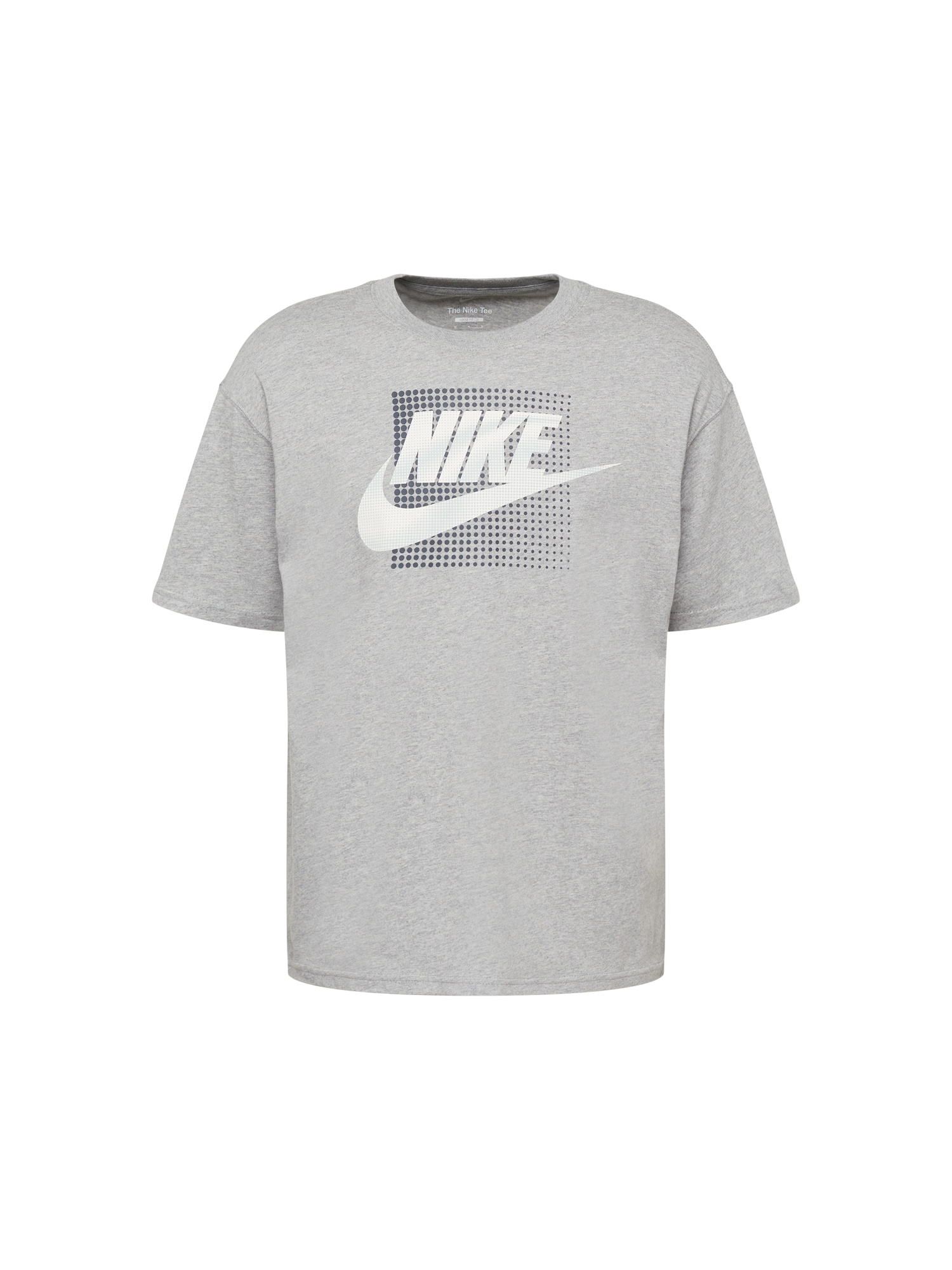 Nike Sportswear Majica  temno siva / pegasto siva / bela