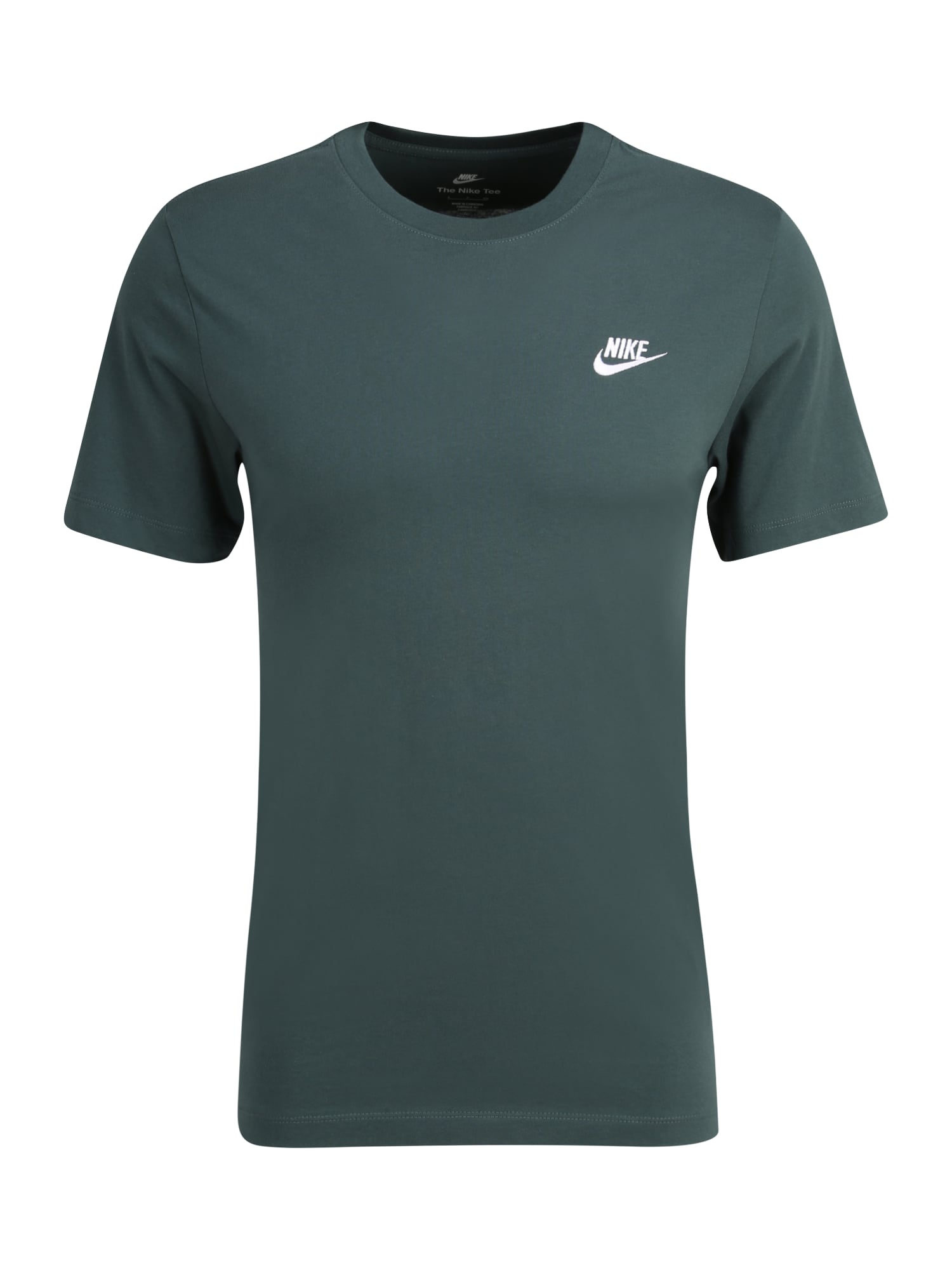 Nike Sportswear Majica  temno zelena / bela