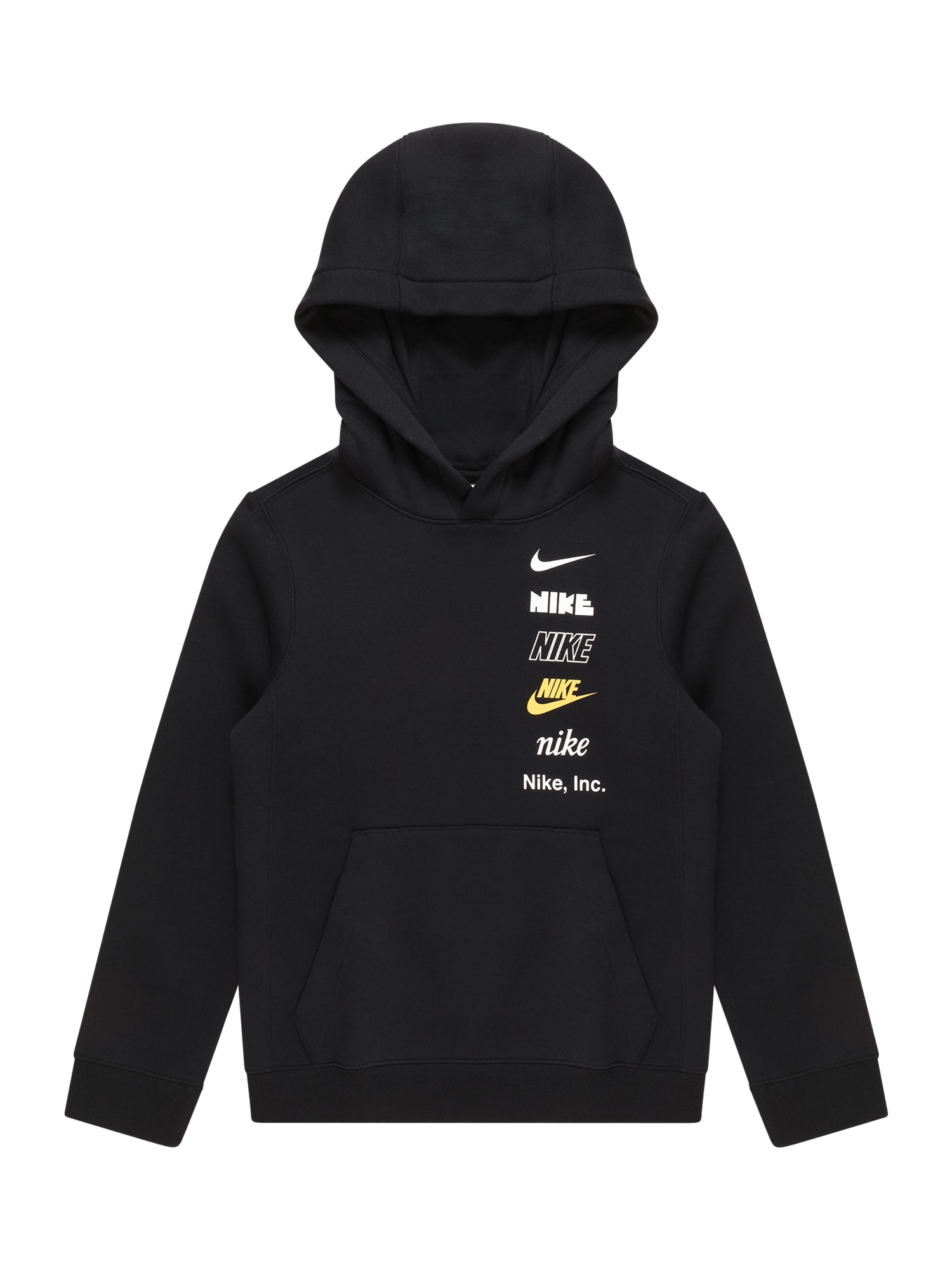 Nike Sportswear Majica  zlato-rumena / črna / bela