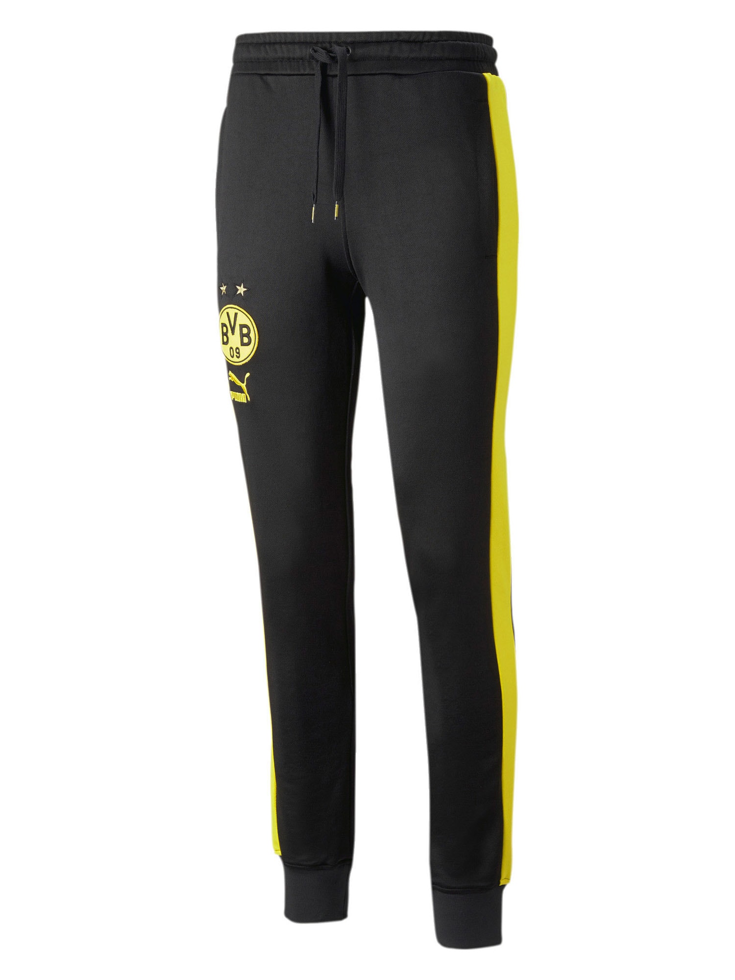 PUMA Športne hlače 'Borussia Dortmund'  svetlo rumena / črna