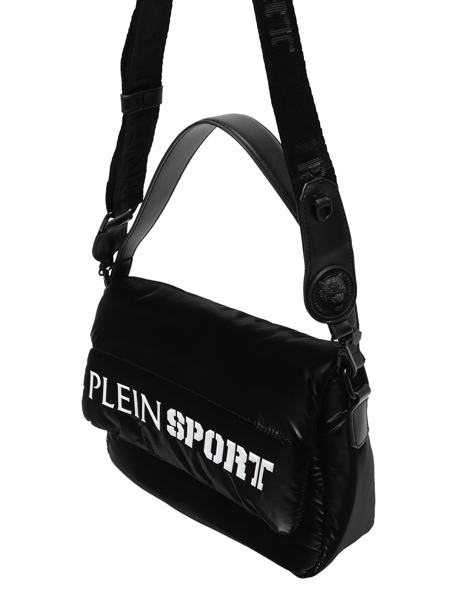 Plein Sport Ročna torbica  črna / bela