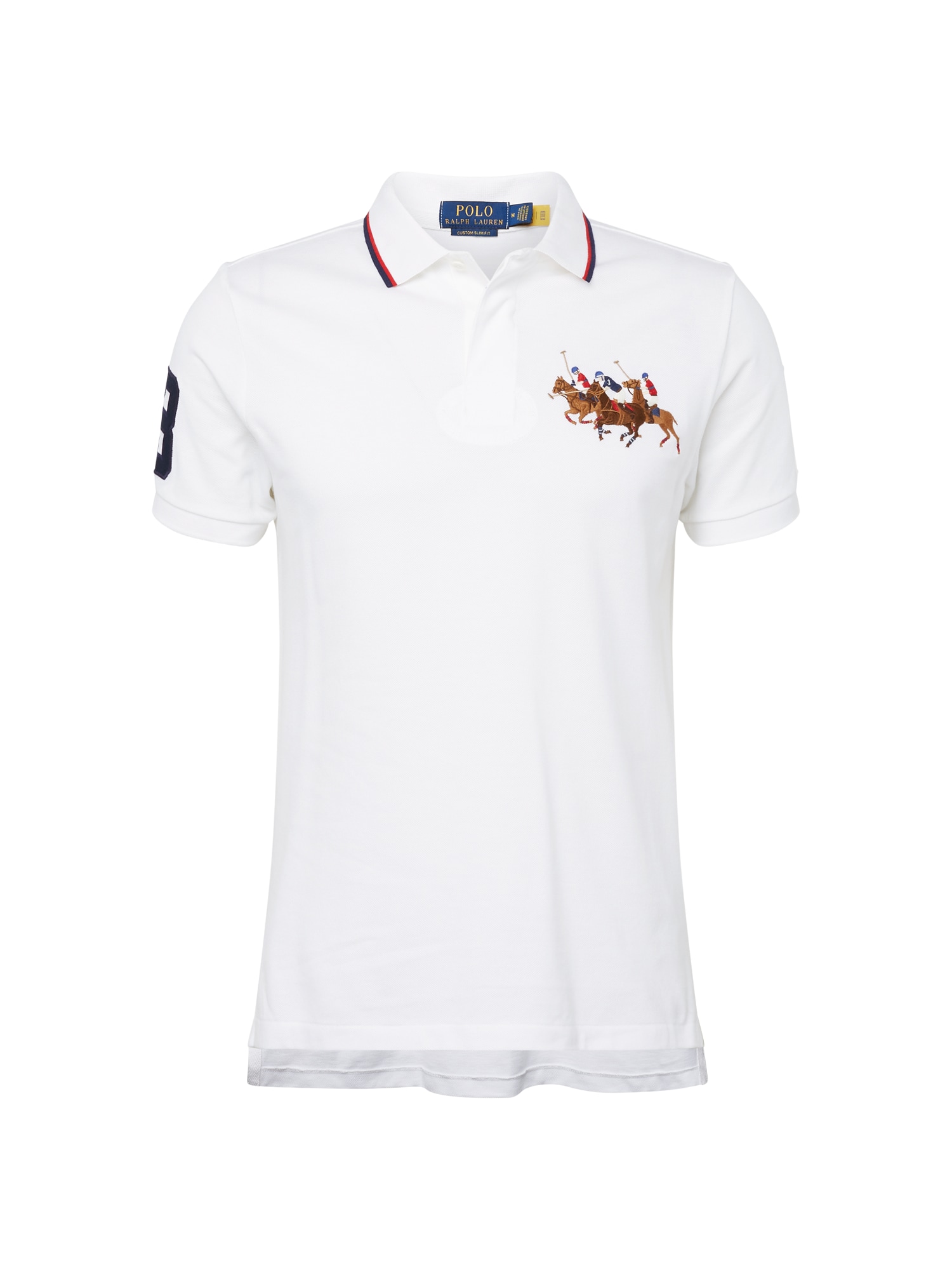 Polo Ralph Lauren Majica  mornarska / rjava / rdeča / bela