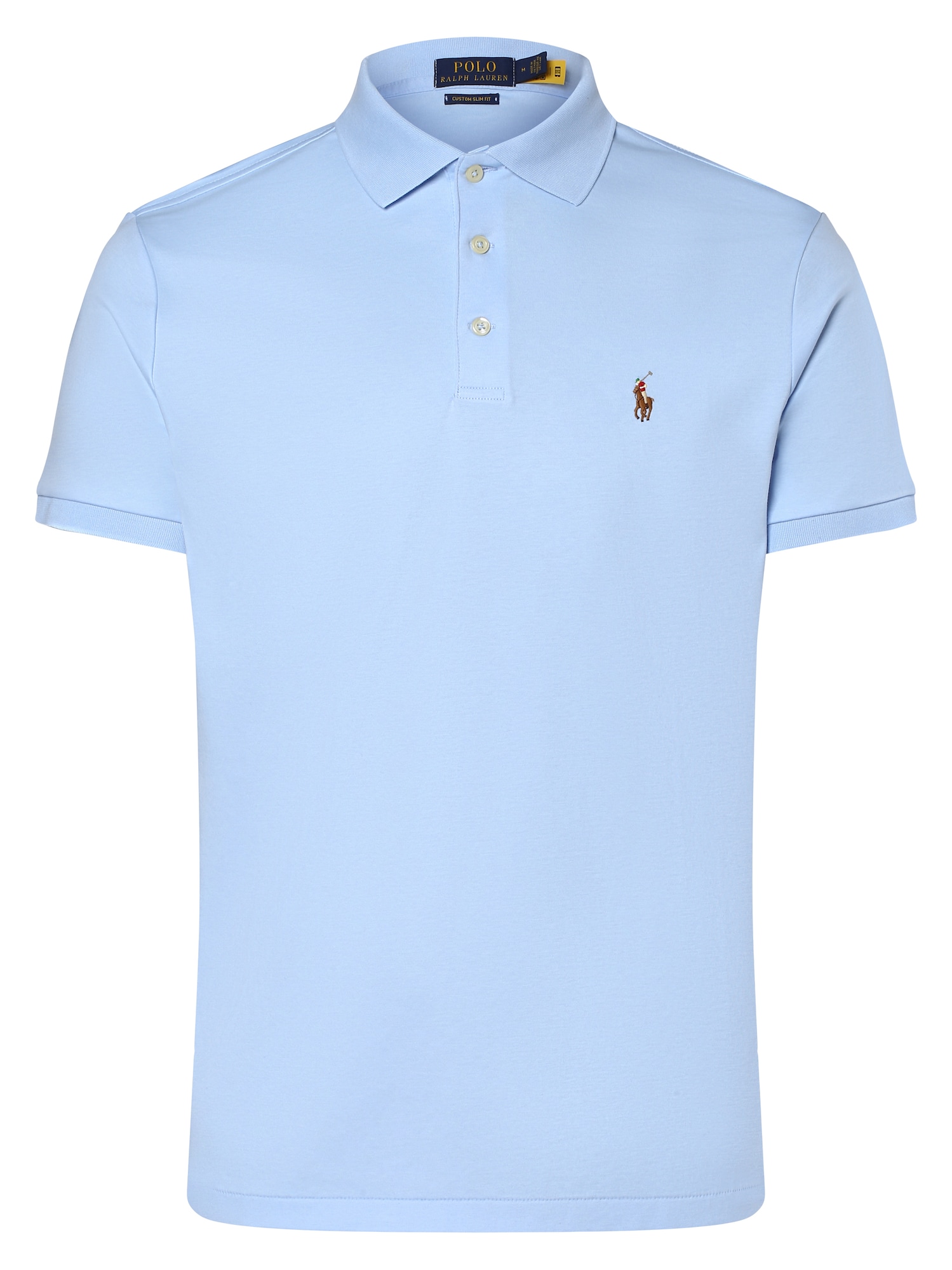 Polo Ralph Lauren Majica  svetlo modra / rjava / rdeča / bela