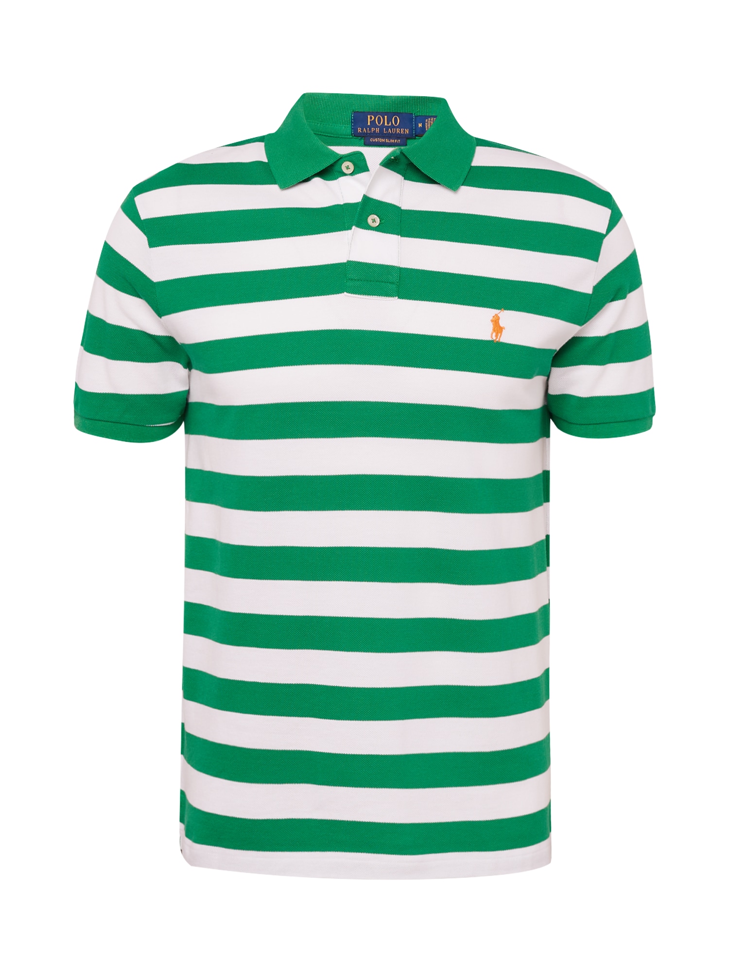 Polo Ralph Lauren Majica  svetlo zelena / oranžna / bela