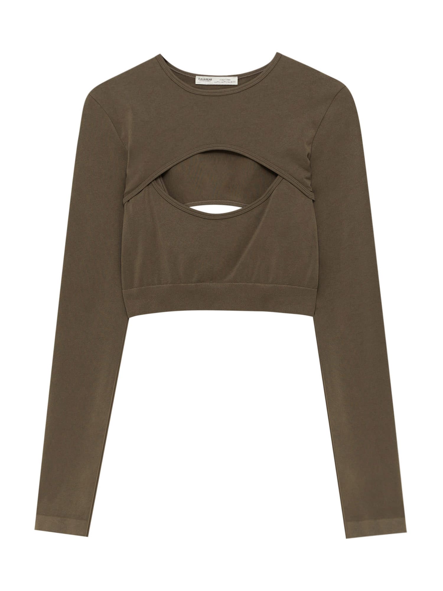 Pull&Bear Majica  temno rjava