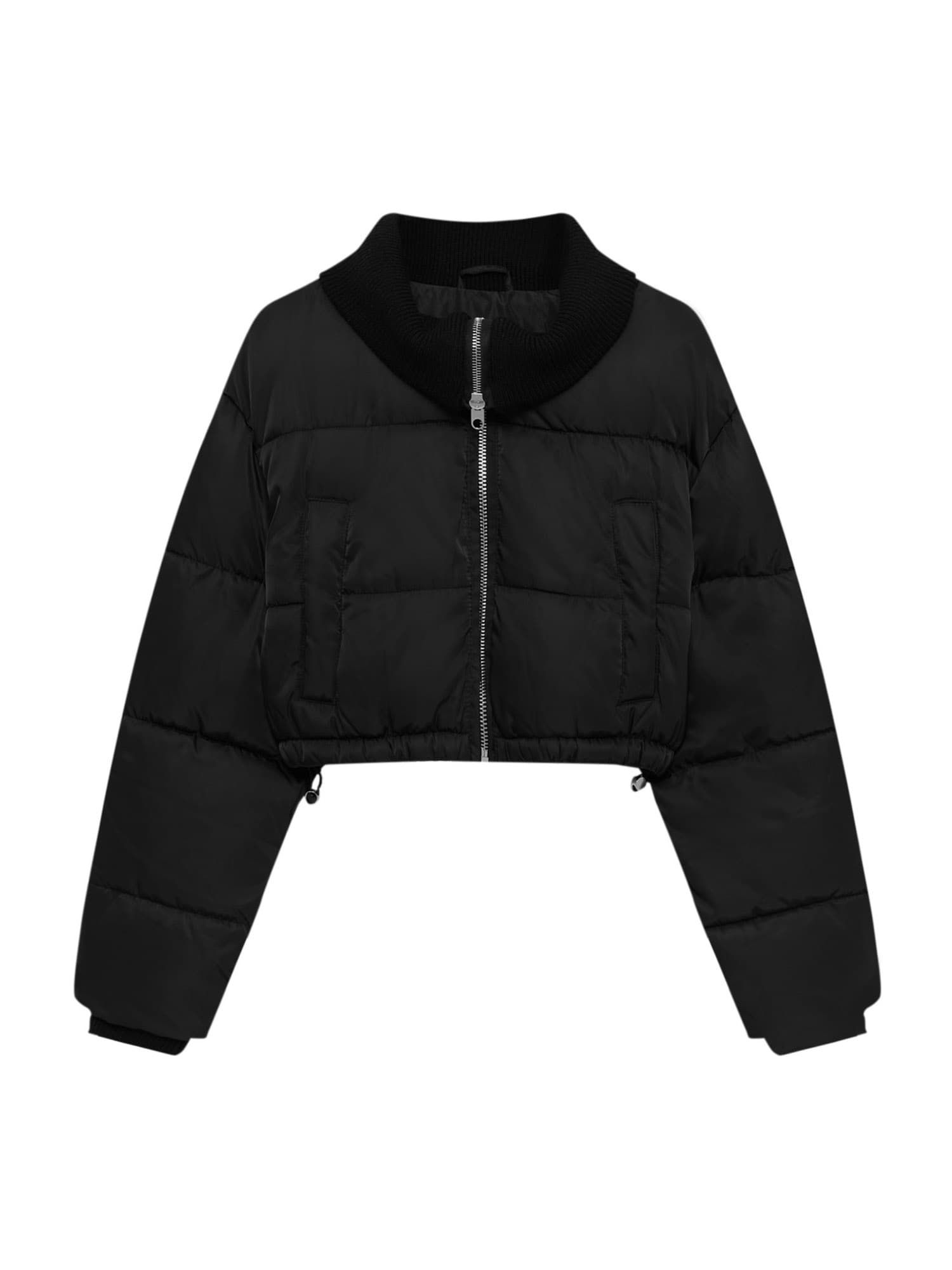 Pull&Bear Prehodna jakna  črna