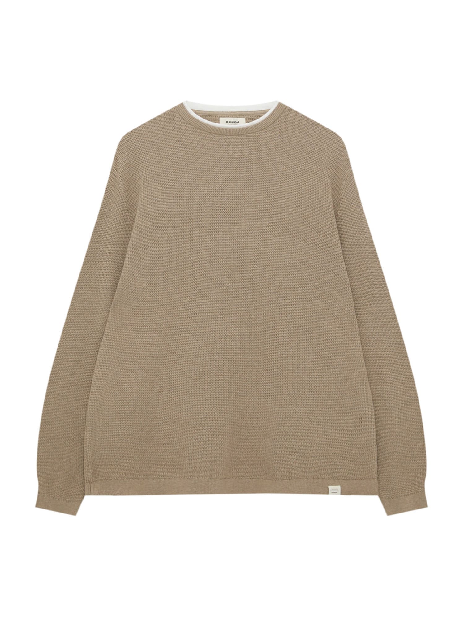 Pull&Bear Pulover  chamois / bela