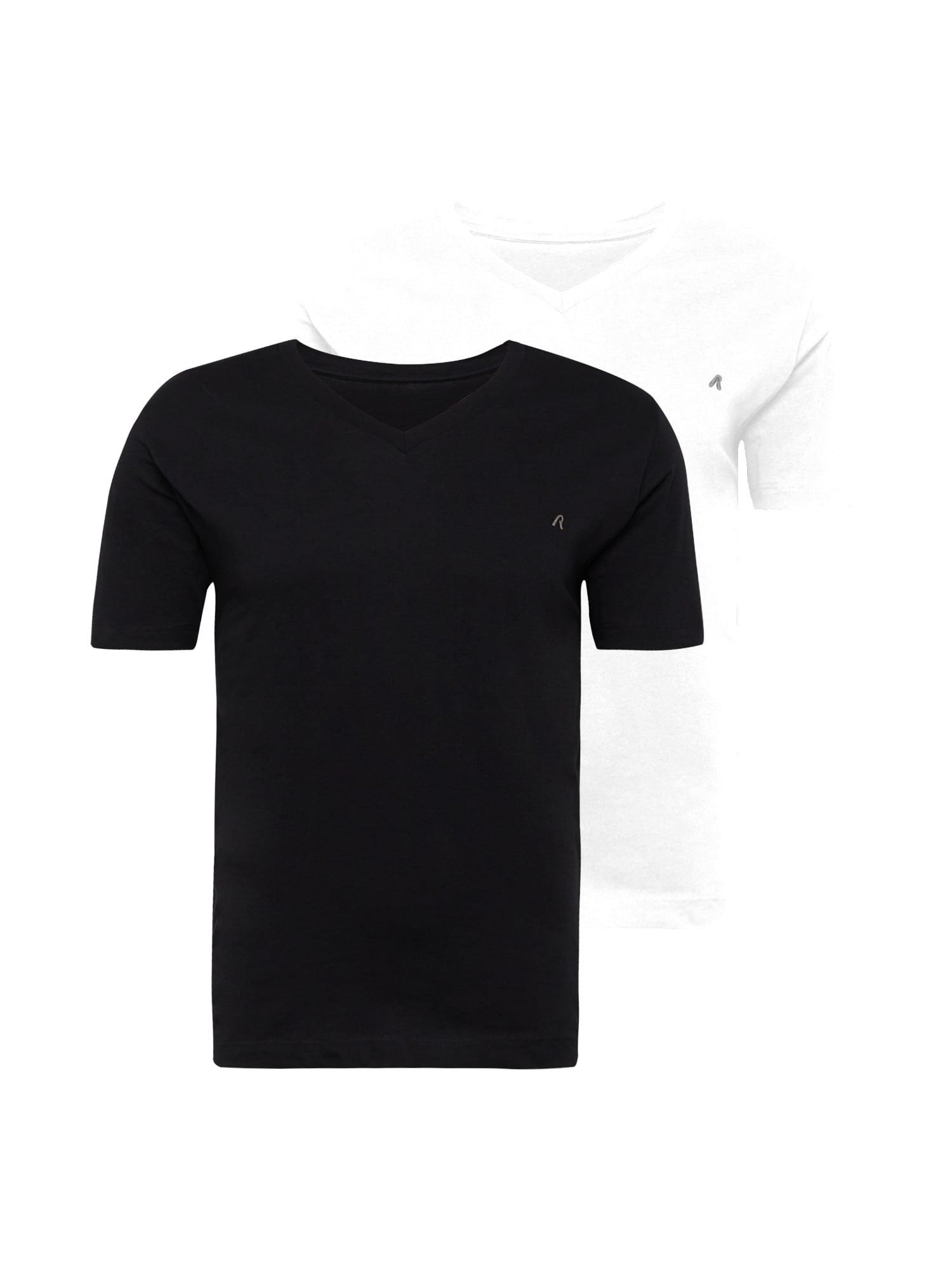 REPLAY Majica  črna / bela