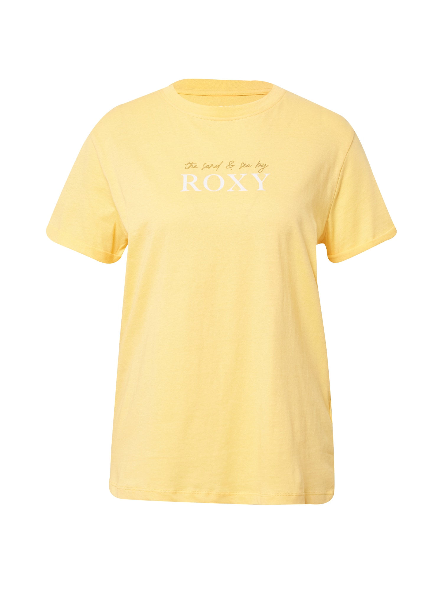 ROXY Majica 'NOON OCEAN'  oker / svetlo oranžna / bela