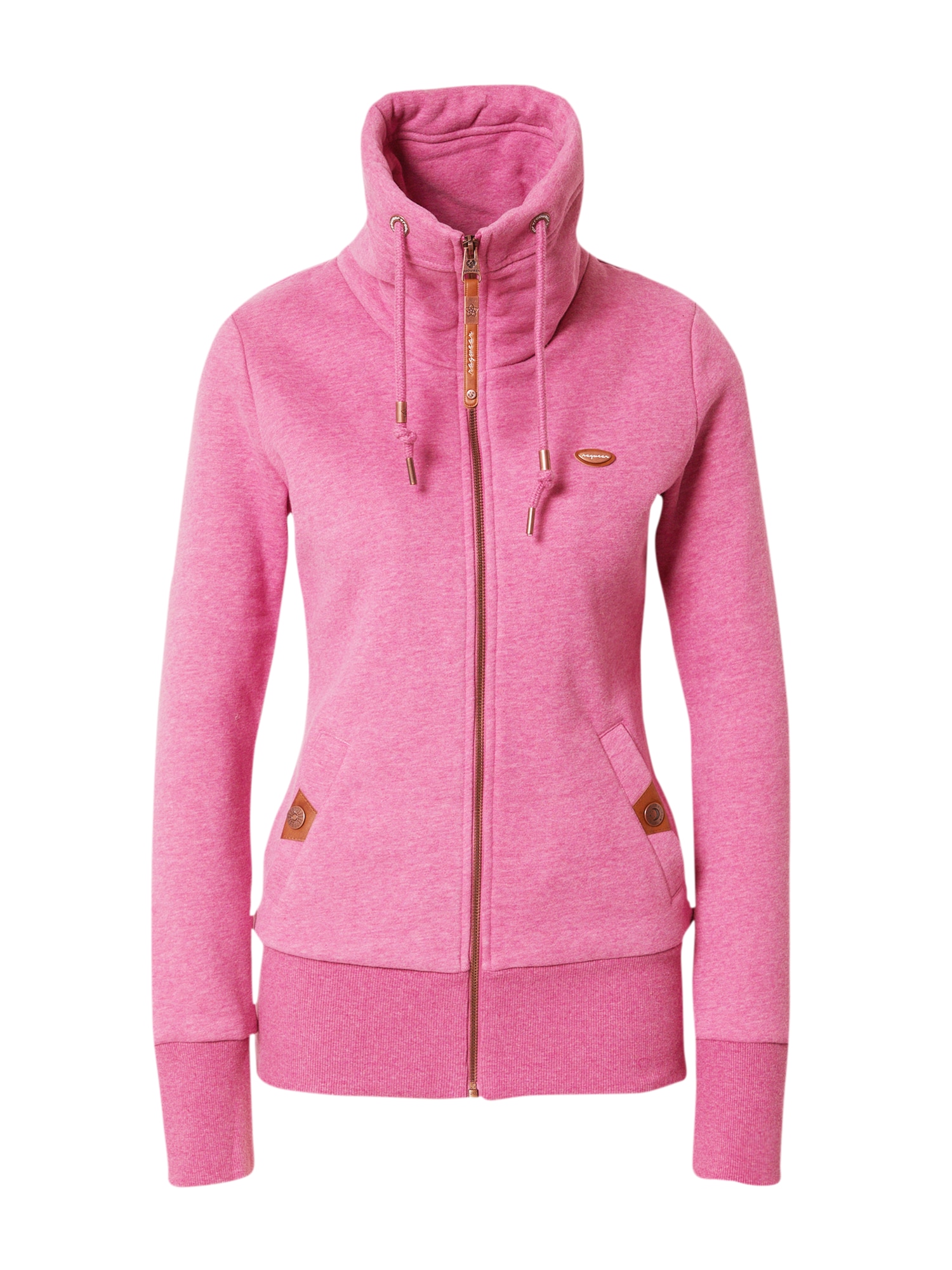 Ragwear Jopa na zadrgo 'Rylie'  karamel / pegasto roza