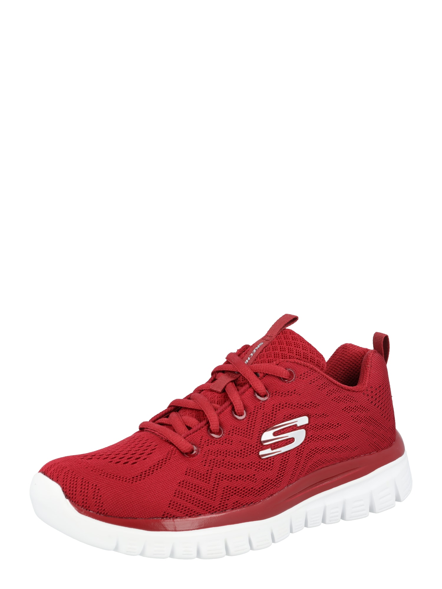 SKECHERS Nizke superge 'GRACEFUL - GET CONNECTED'  temno rdeča / bela