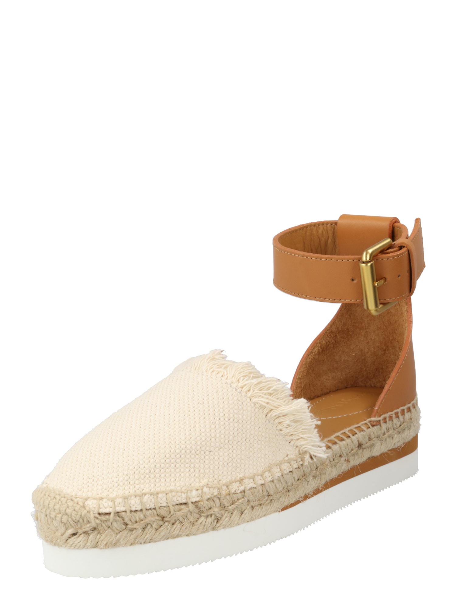 See by Chloé Espadrile 'Glyn'  konjak / bela