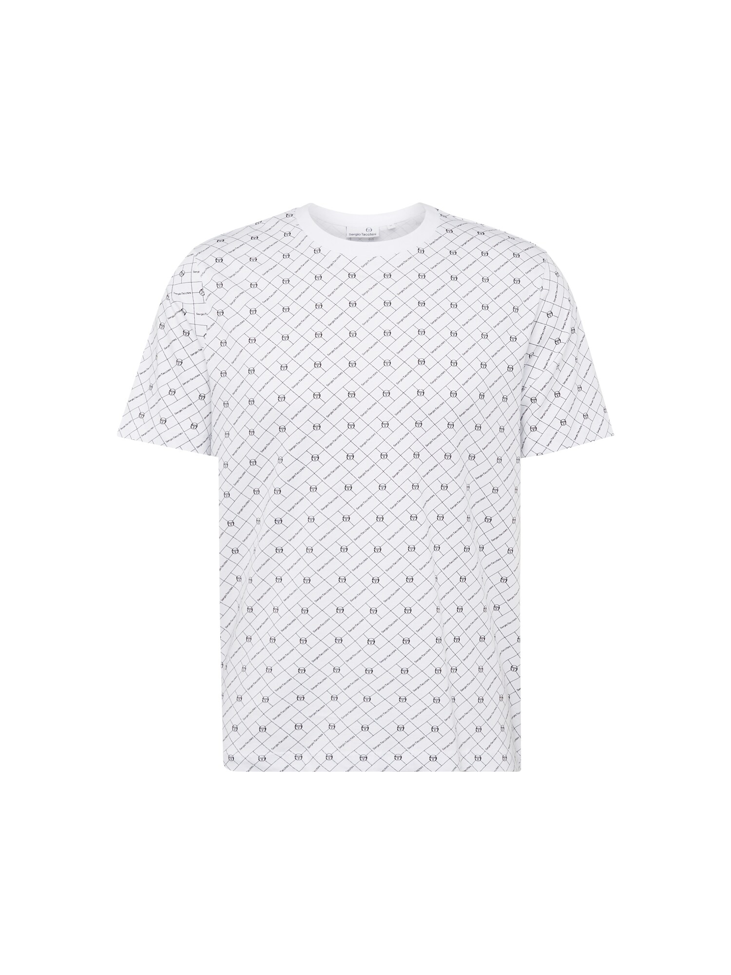 Sergio Tacchini Majica 'DIAMANTE'  črna / bela