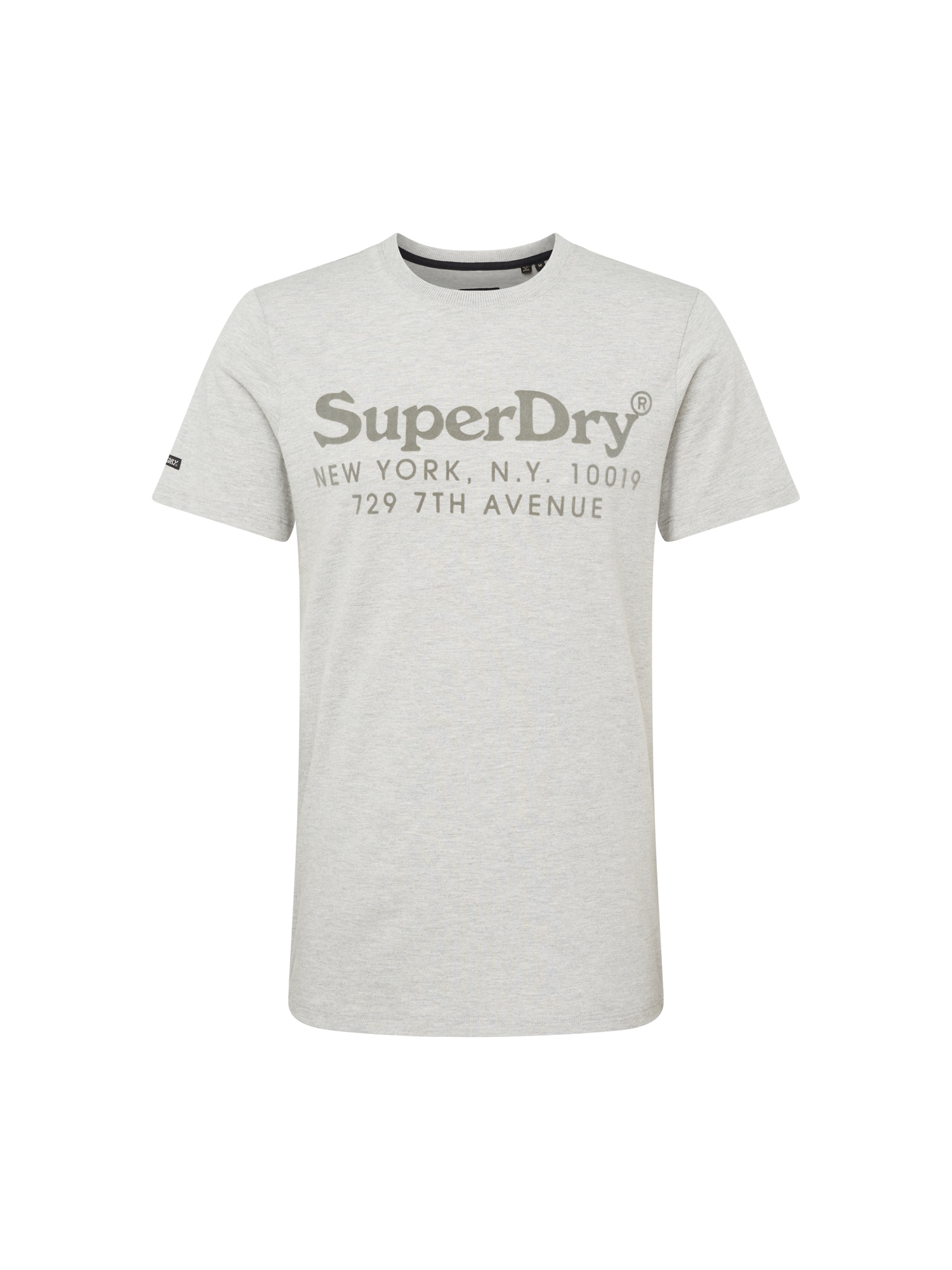 Superdry Majica  svetlo siva / temno siva