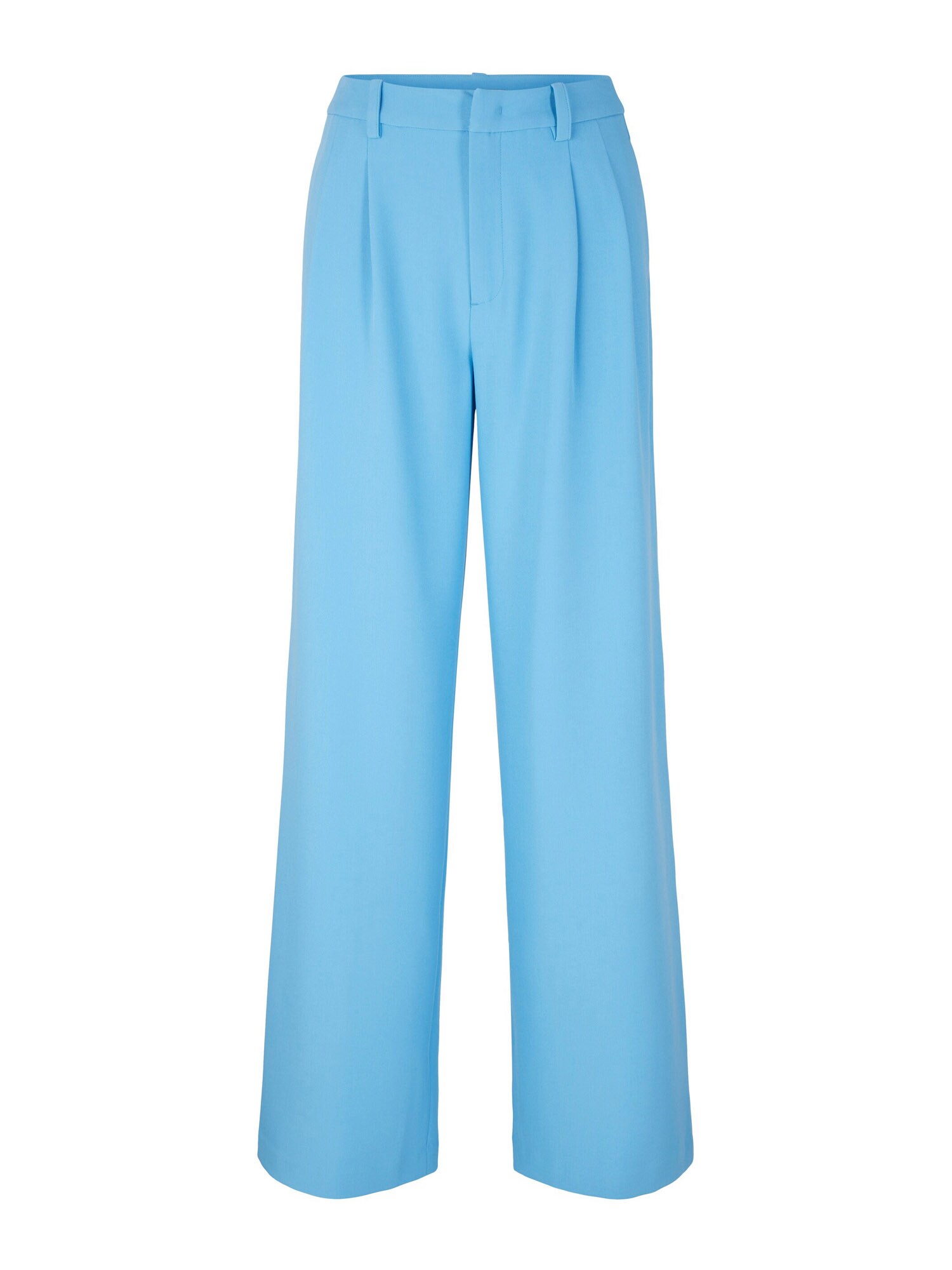 TOM TAILOR DENIM Hlače z naborki  nebeško modra
