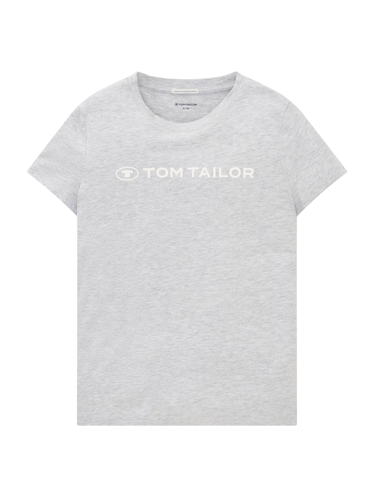 TOM TAILOR Majica  pegasto siva / bela