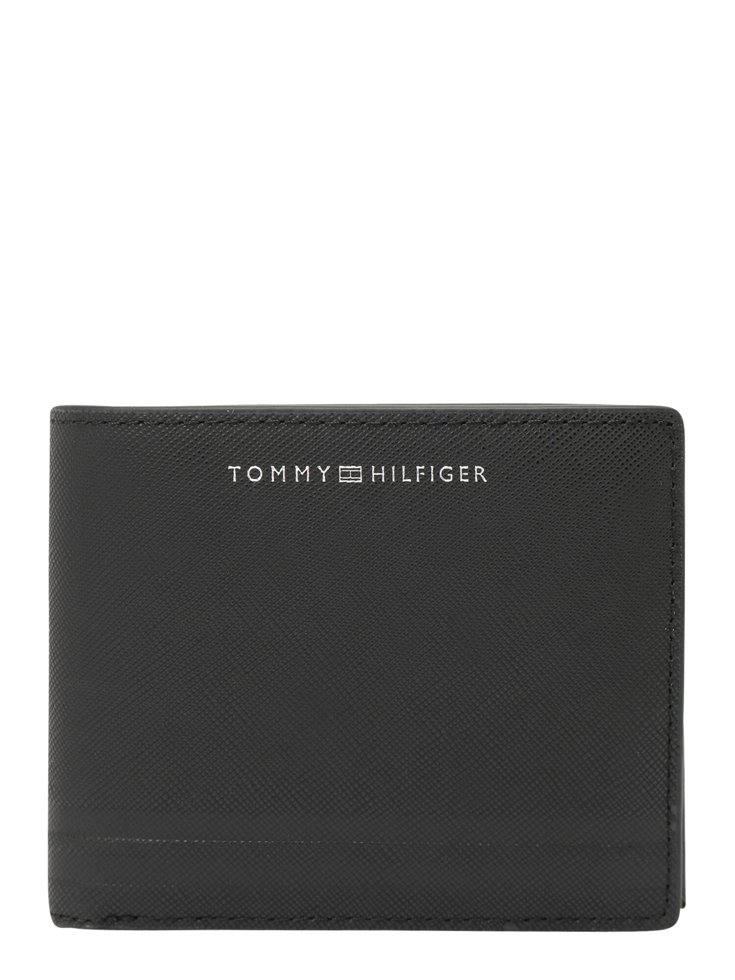 TOMMY HILFIGER Denarnica  črna / bela