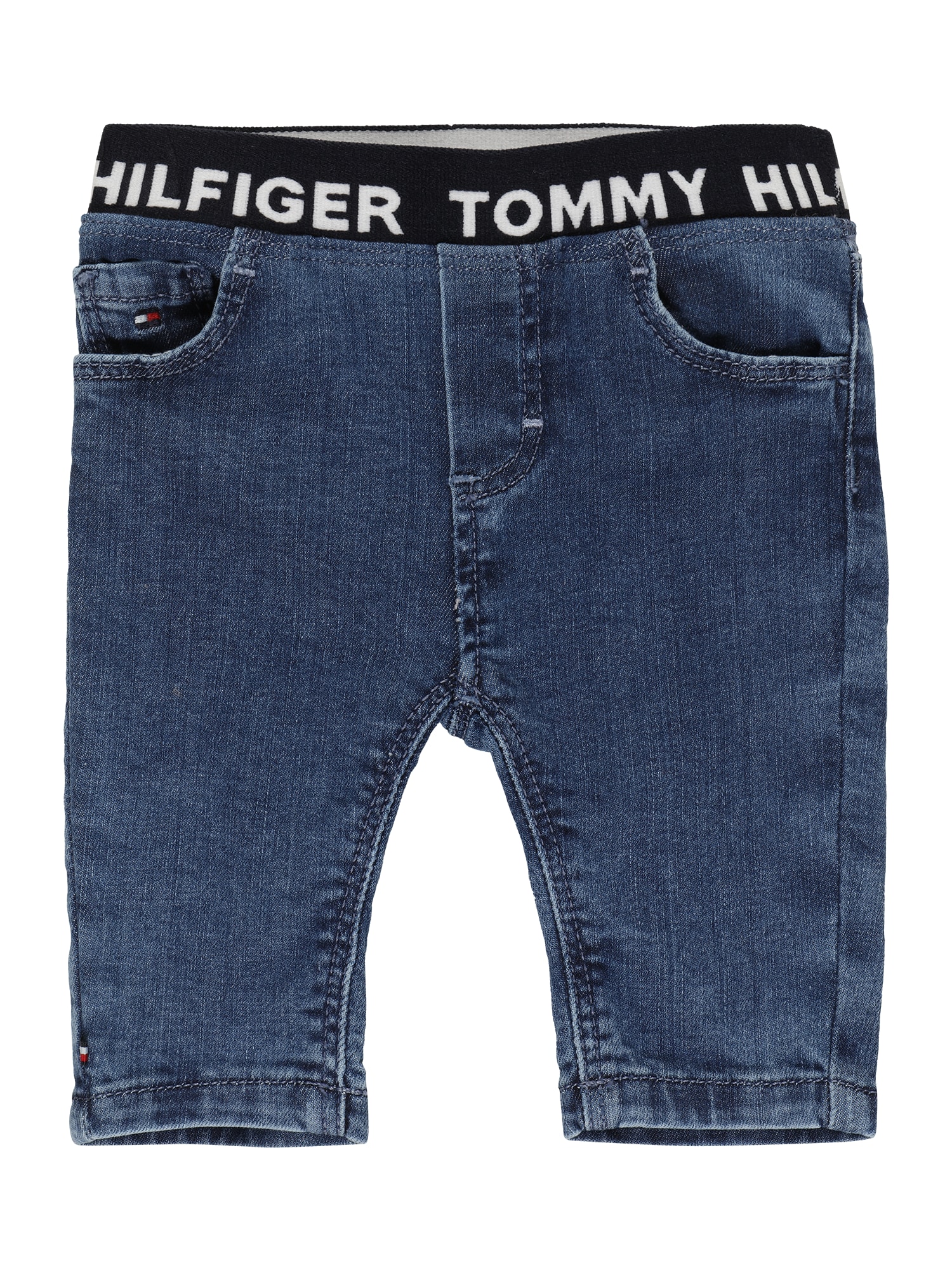 TOMMY HILFIGER Kavbojke  moder denim / črna / naravno bela