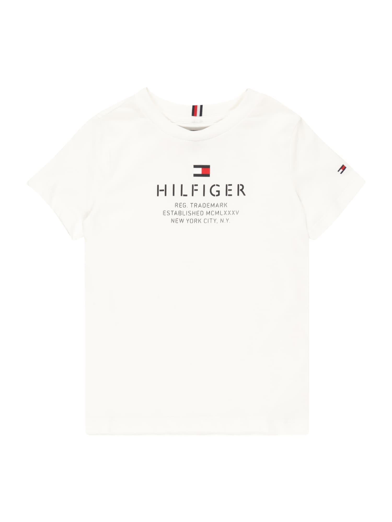 TOMMY HILFIGER Majica  nočno modra / bela