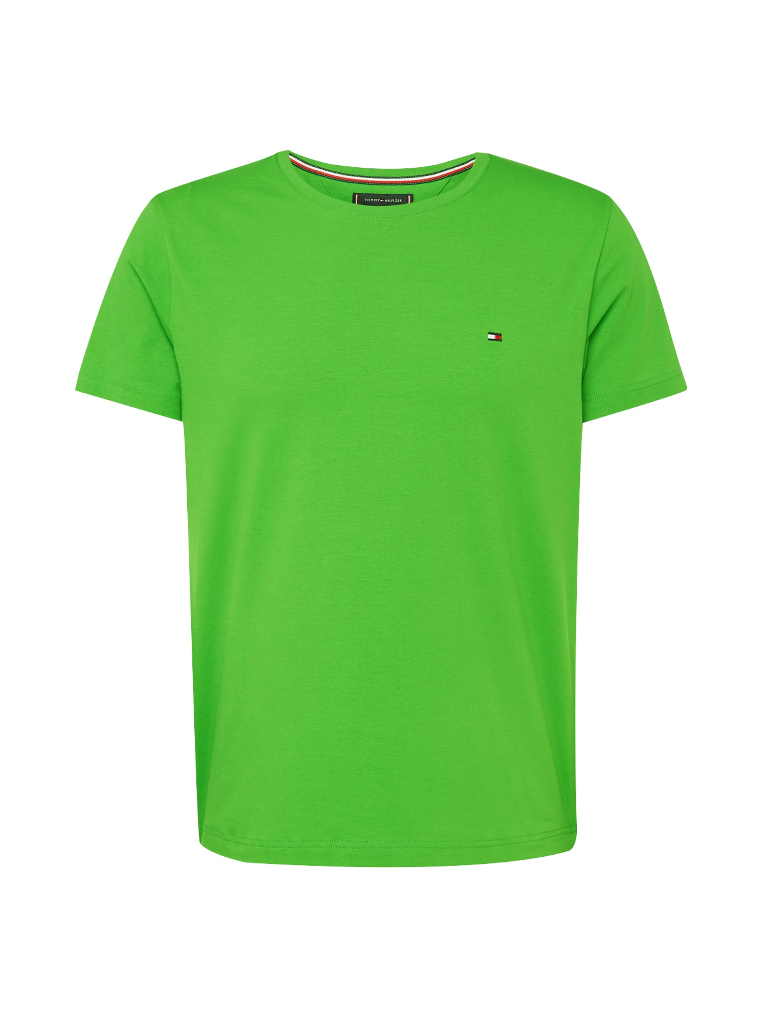 TOMMY HILFIGER Majica  nočno modra / limeta / rdeča / bela