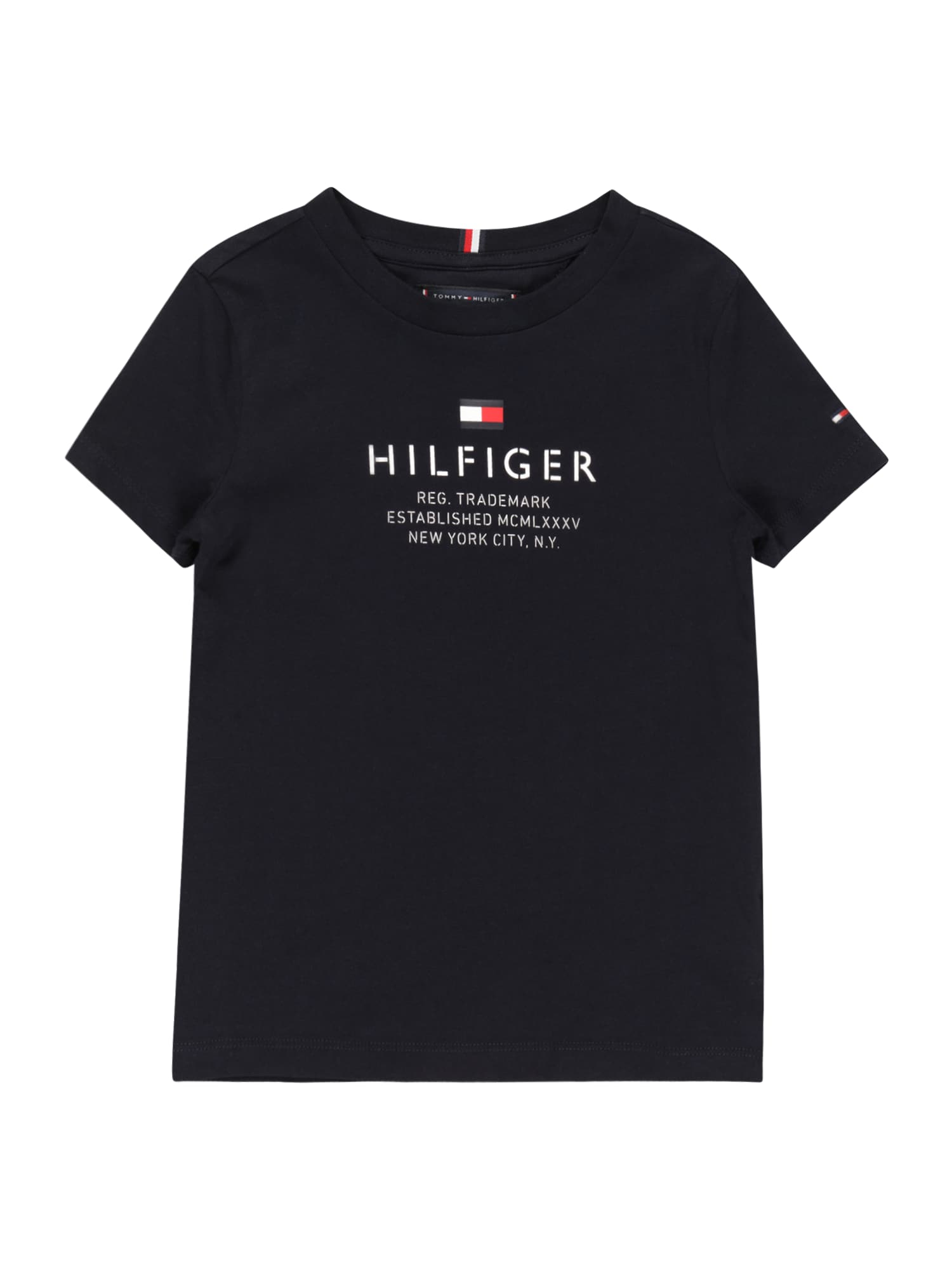 TOMMY HILFIGER Majica  nočno modra / rdeča / bela