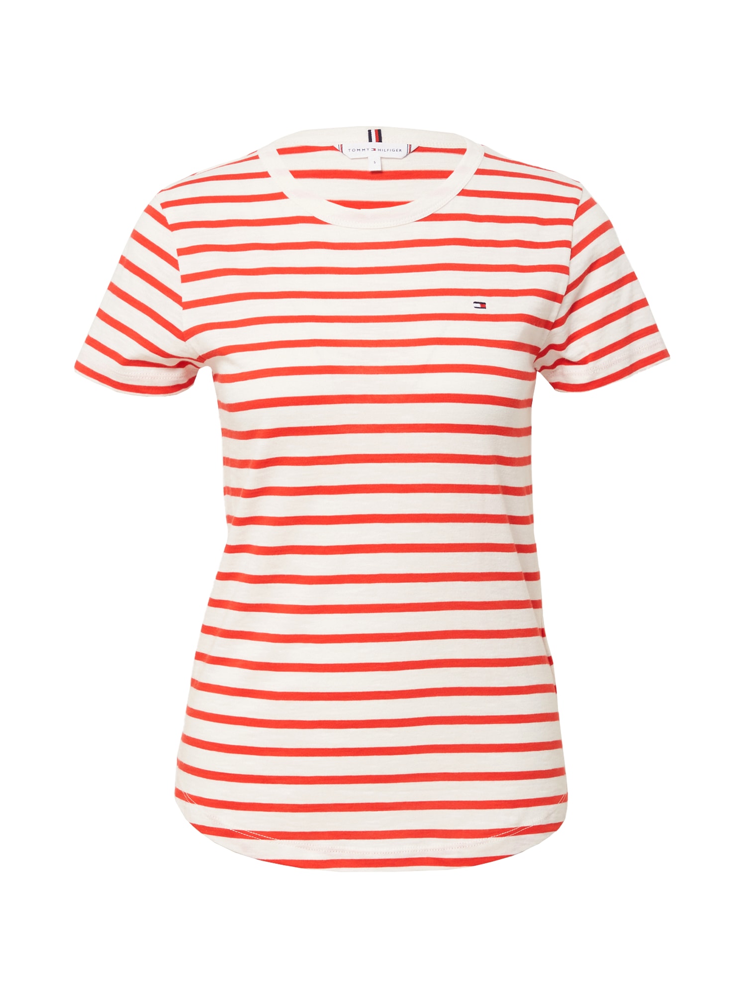 TOMMY HILFIGER Majica  rdeča / bela