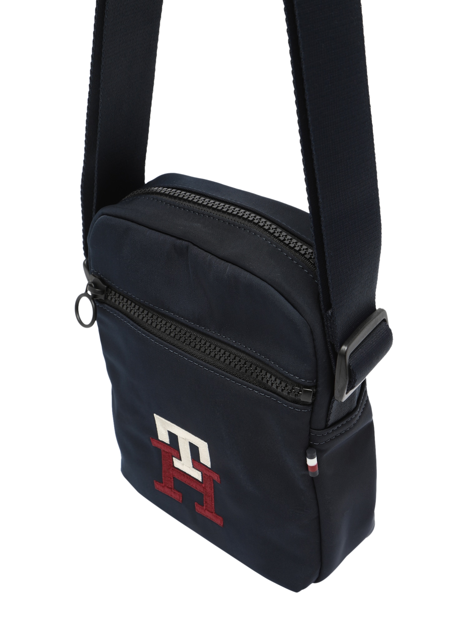 TOMMY HILFIGER Torba za čez ramo  nočno modra / rdeča / bela