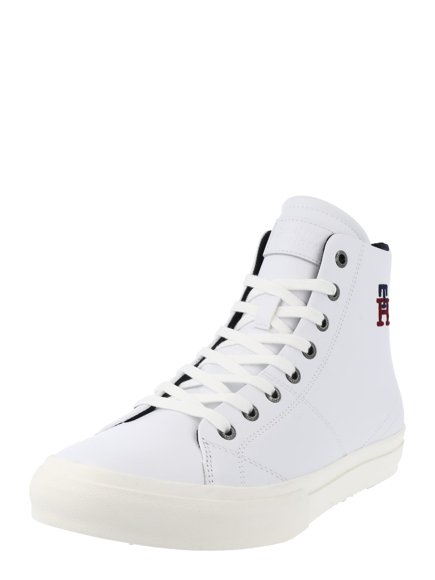 TOMMY HILFIGER Visoke superge  mornarska / vinsko rdeča / bela