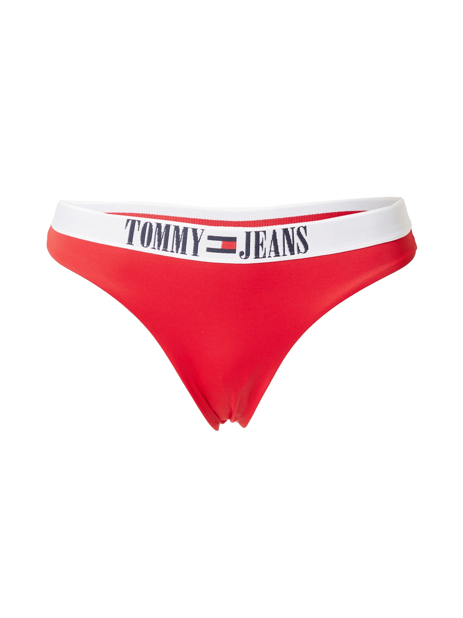 Tommy Jeans Bikini hlačke  rdeča / črna / bela