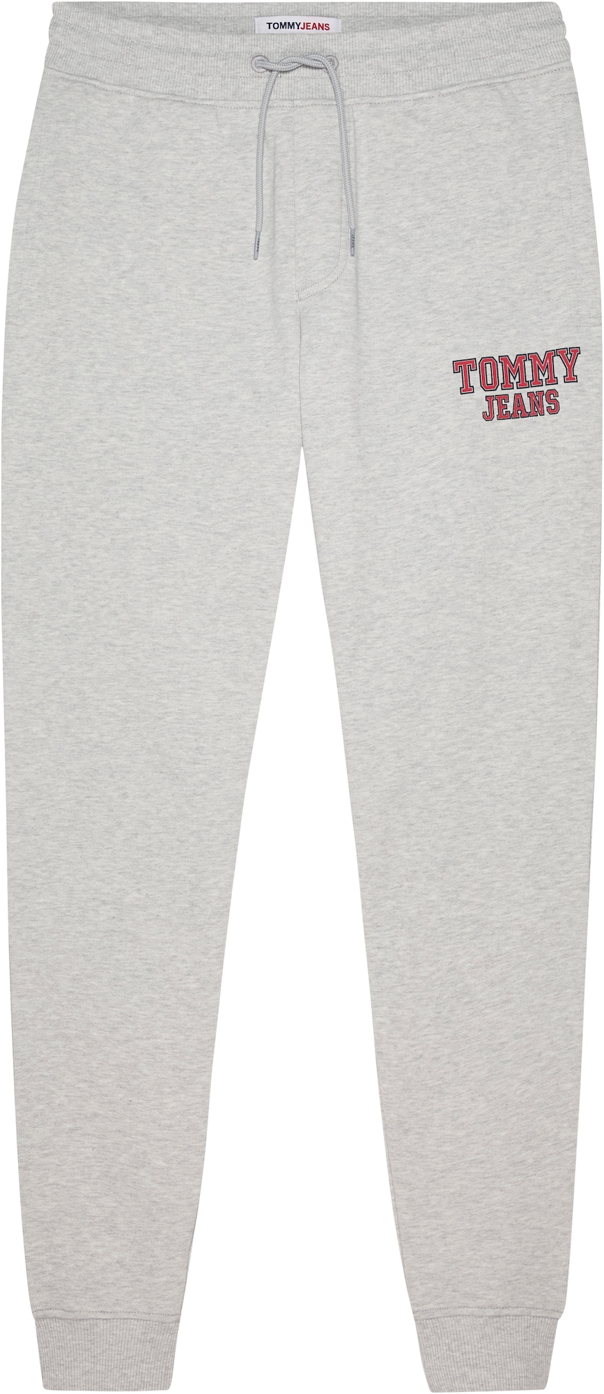 Tommy Jeans Hlače  pegasto siva / rdeča