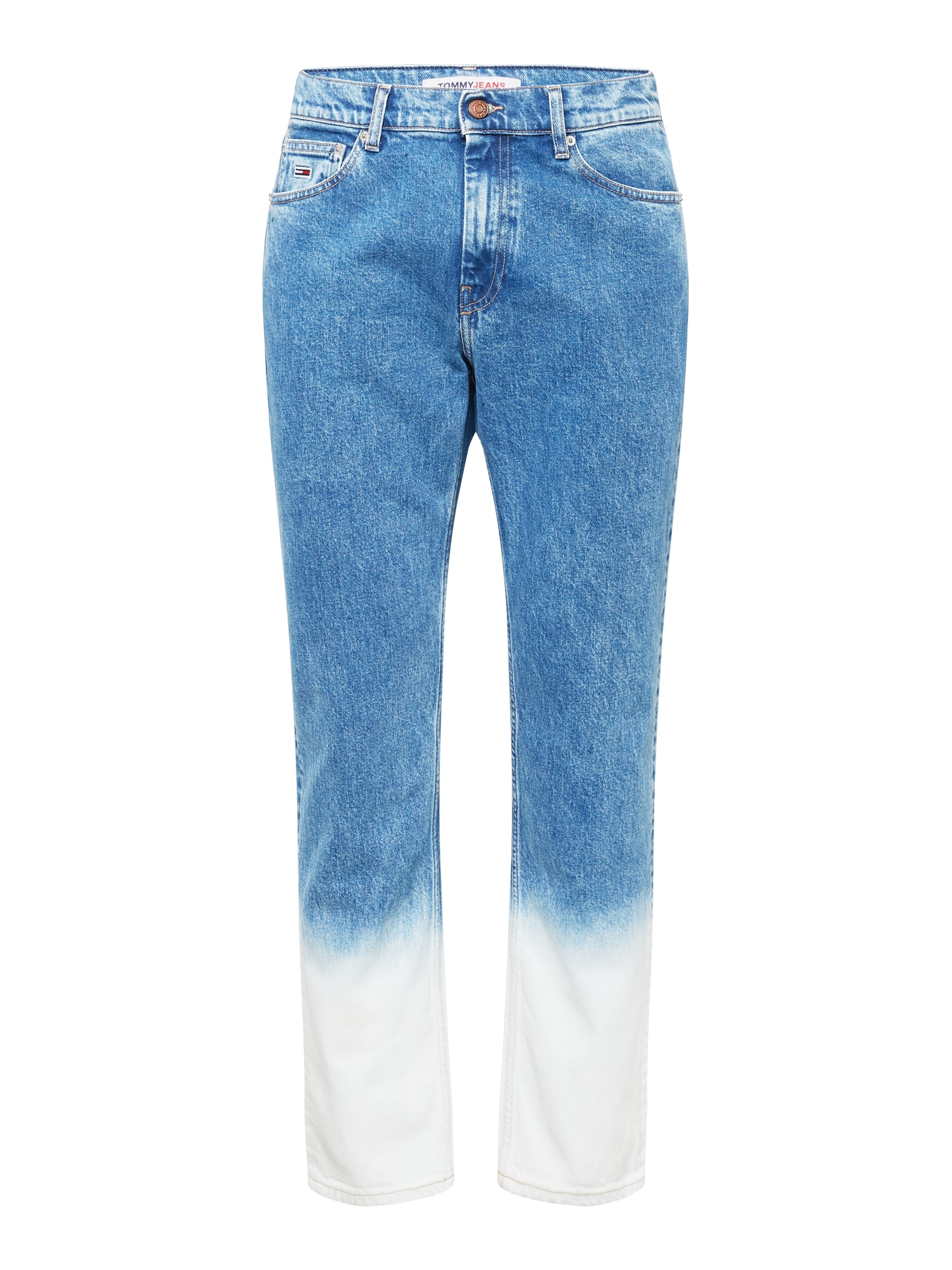 Tommy Jeans Kavbojke 'ETHAN'  moder denim / bela