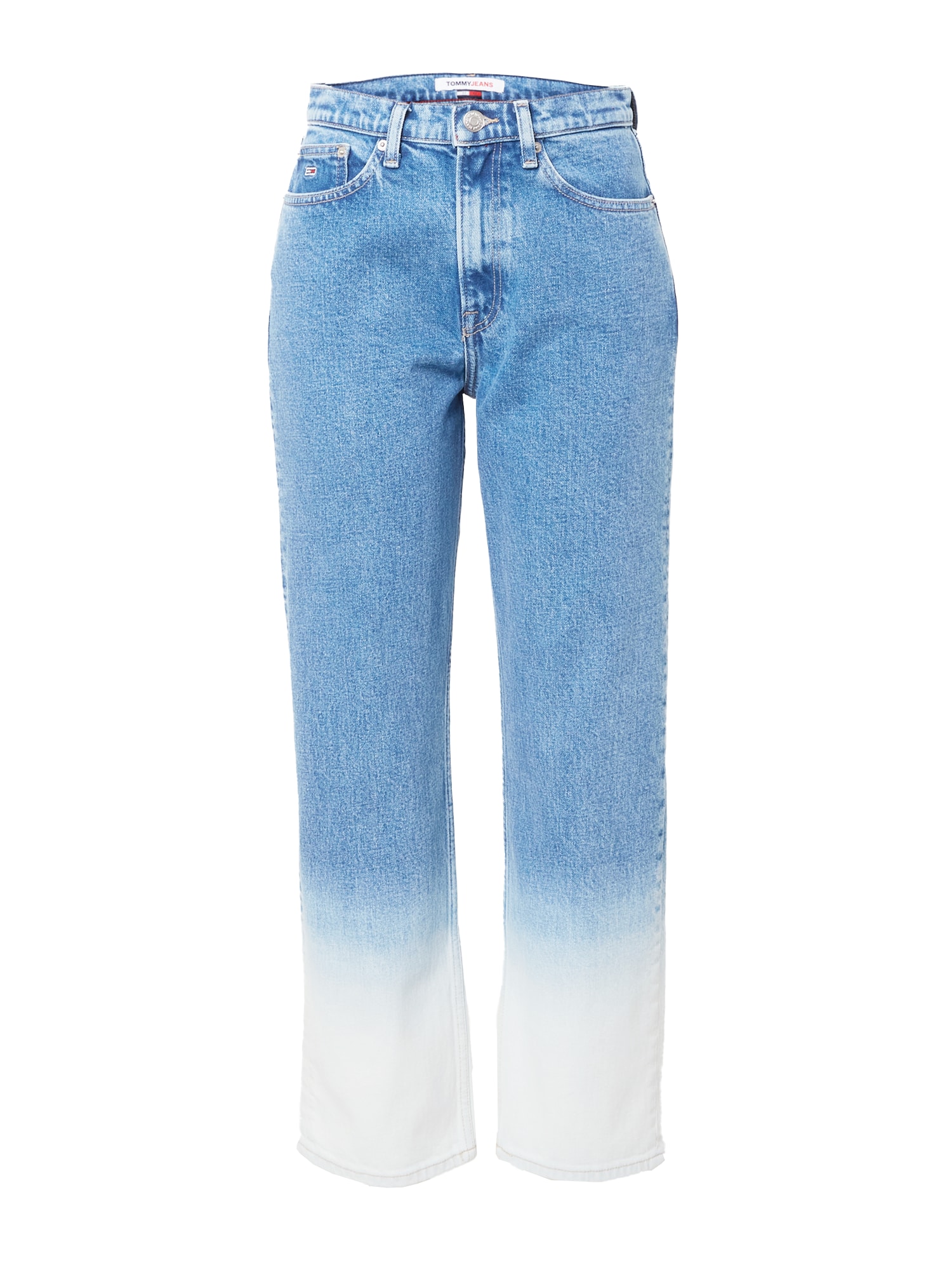 Tommy Jeans Kavbojke 'HARPER'  moder denim / bela