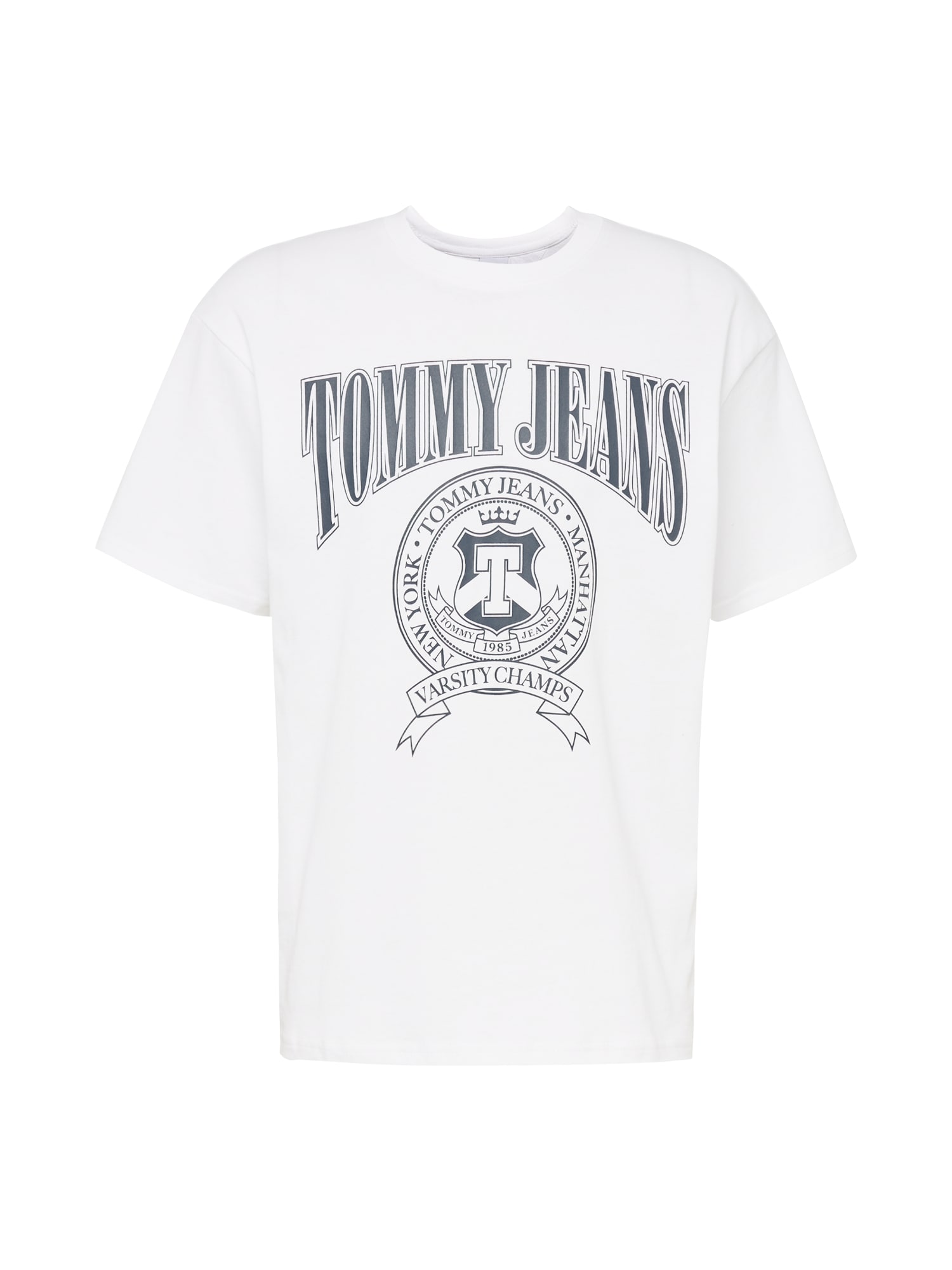 Tommy Jeans Majica  mornarska / bela