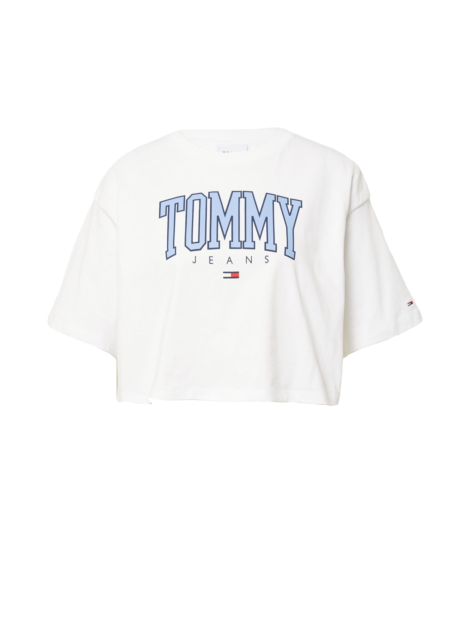 Tommy Jeans Majica  mornarska / svetlo modra / rdeča / bela