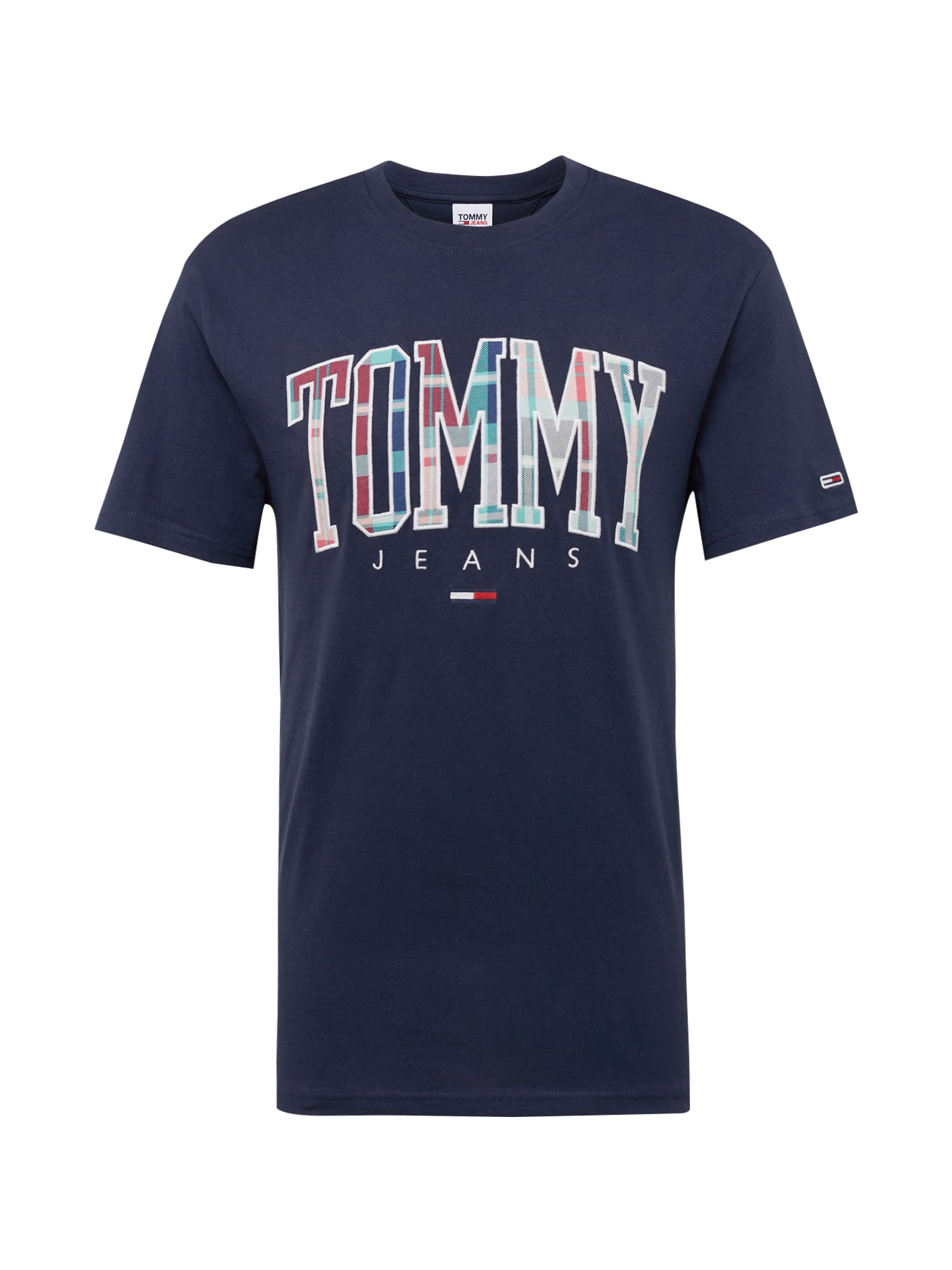 Tommy Jeans Majica  mornarska / turkizna / rdeča / bela