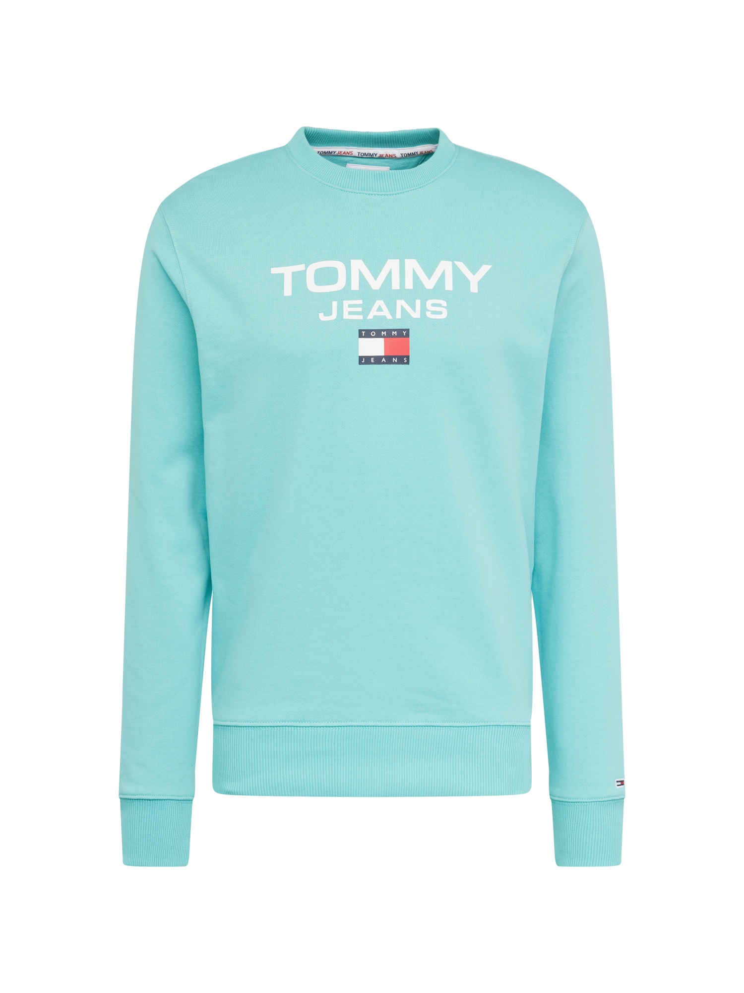 Tommy Jeans Majica  nočno modra / voda / svetlo rdeča / bela