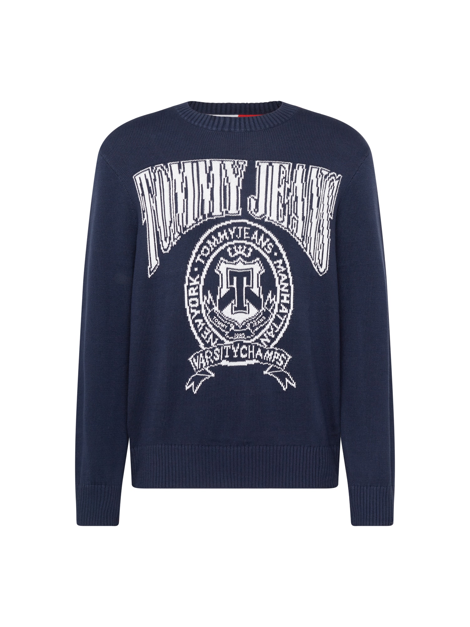 Tommy Jeans Pulover  marine / bela