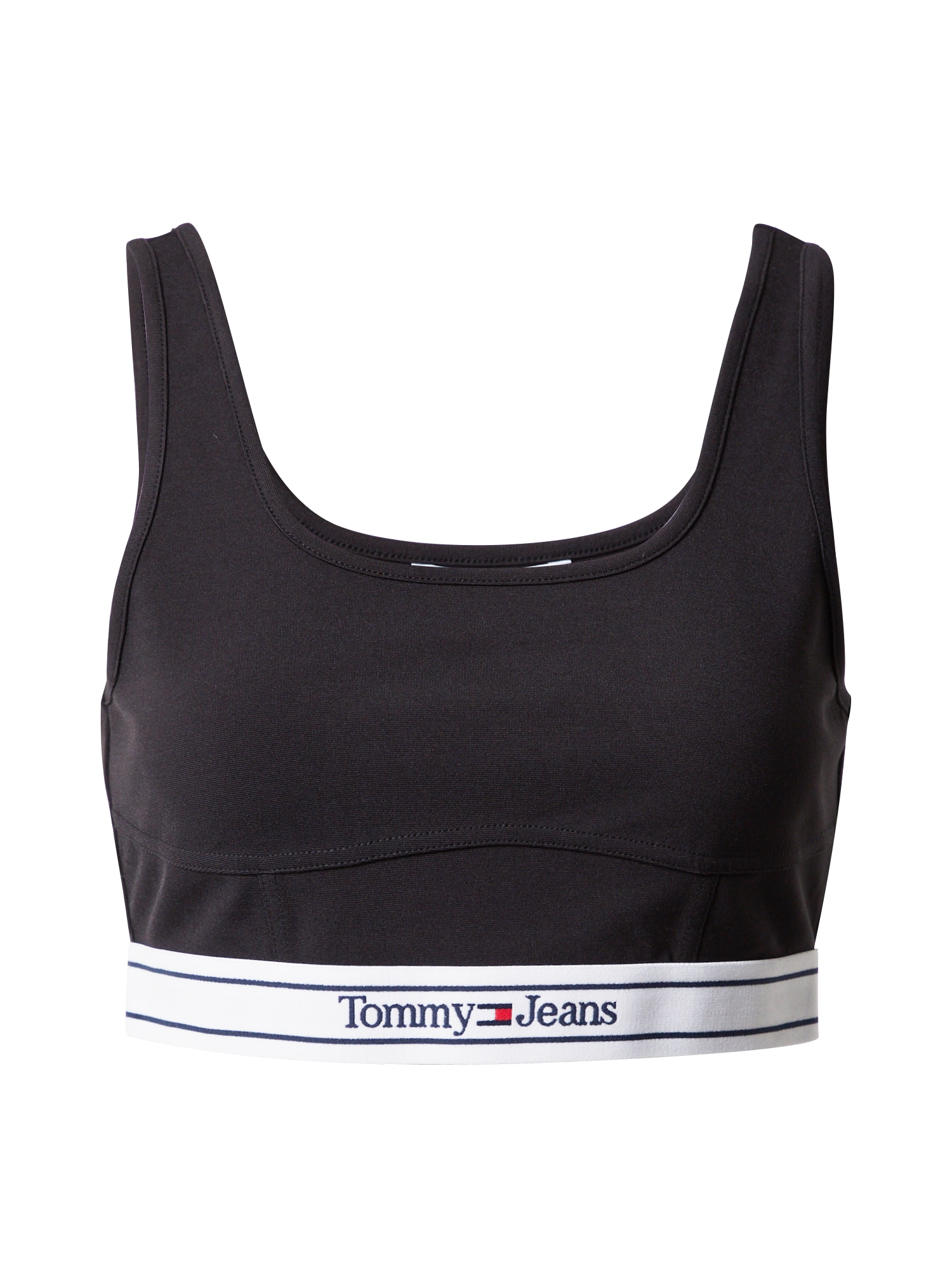 Tommy Jeans Top  temno modra / živo rdeča / črna / bela
