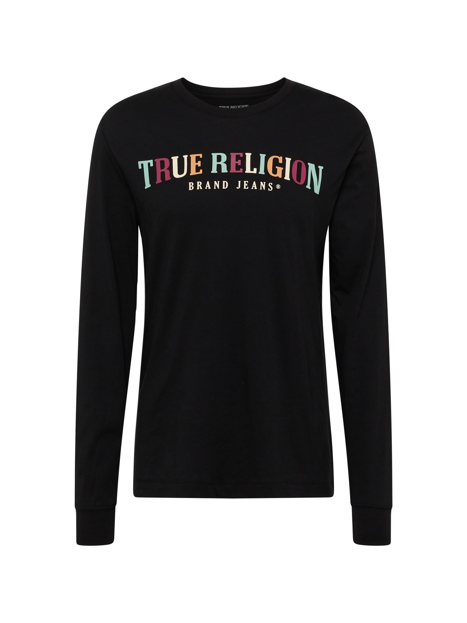 True Religion Majica  meta / svetlo oranžna / črna / bela
