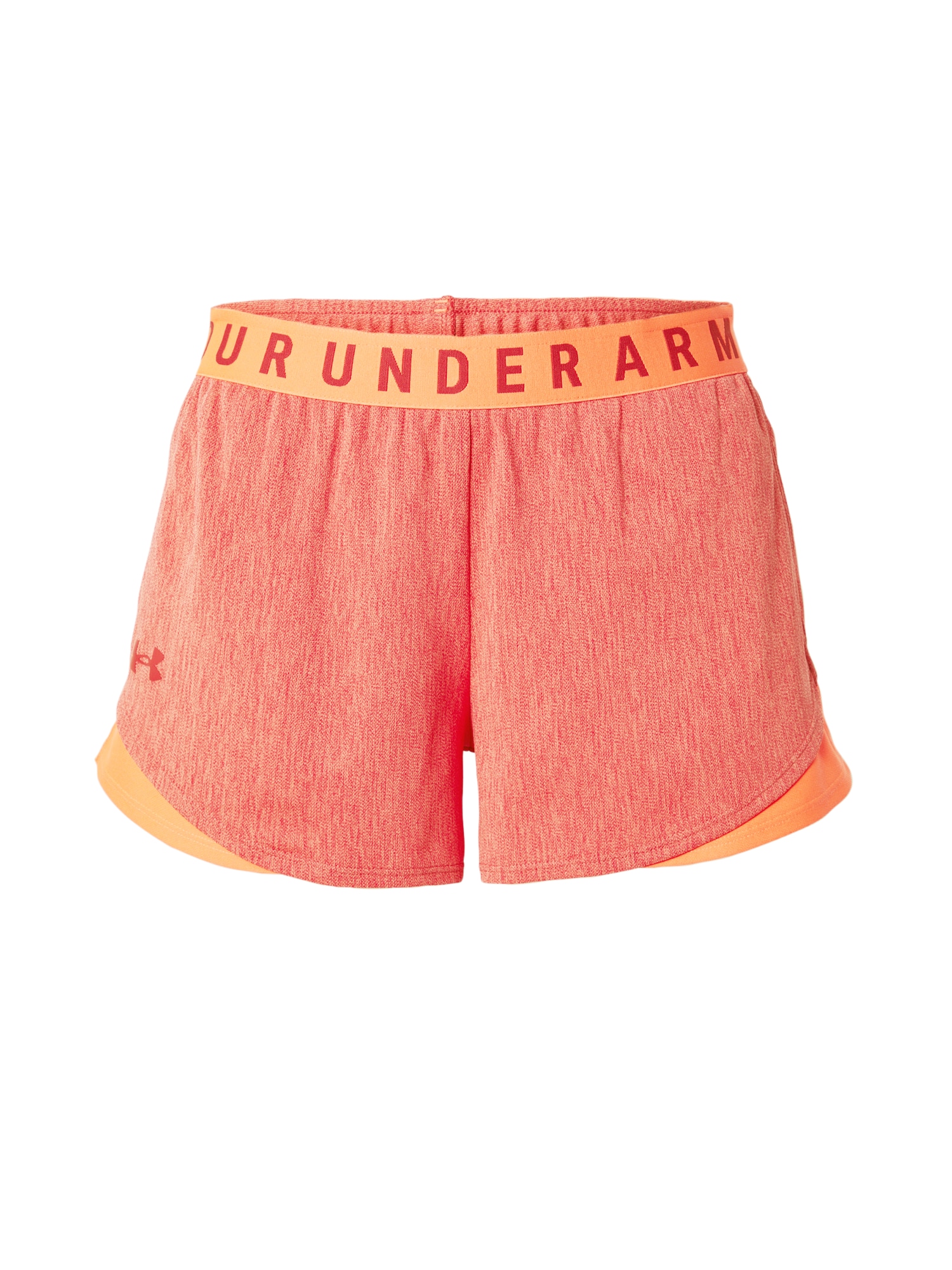 UNDER ARMOUR Športne hlače 'Play Up'  oranžna / pegasto rdeča