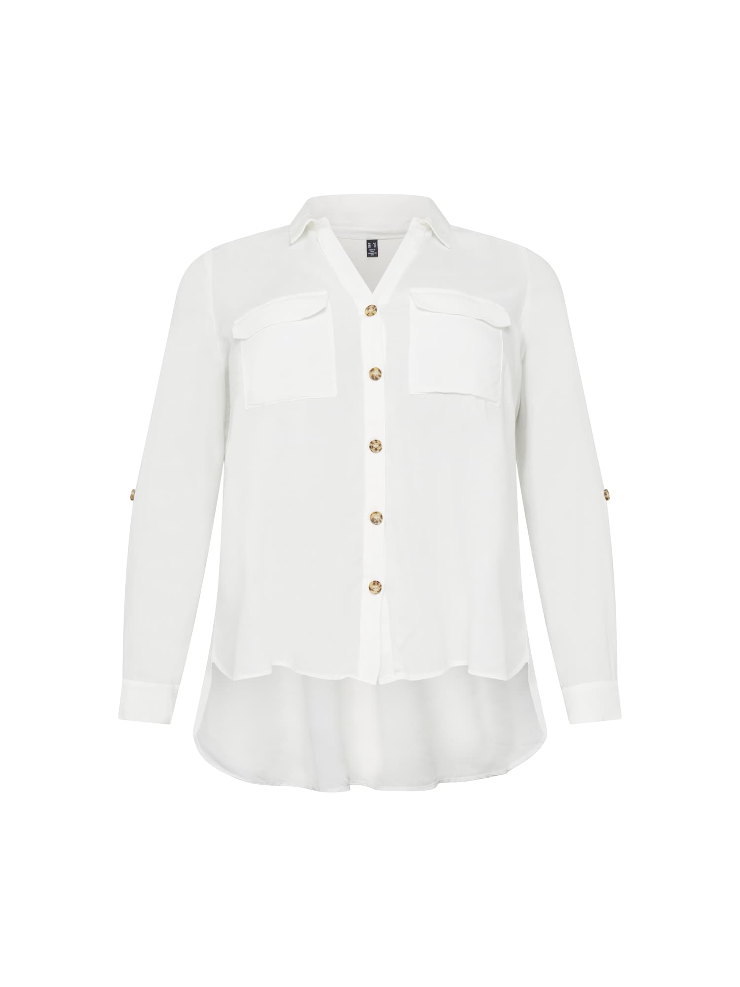 Vero Moda Curve Bluza 'BUMPY'  bela