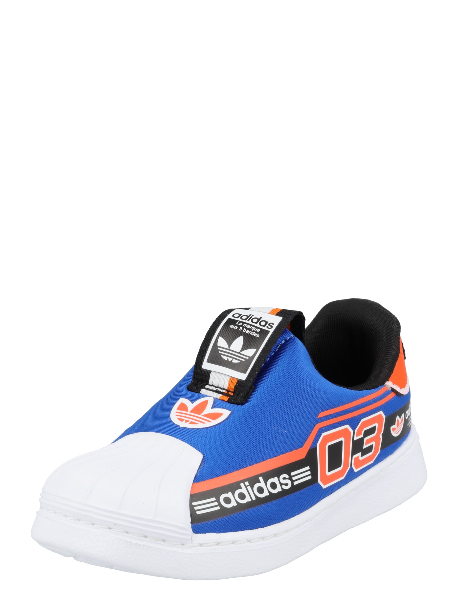 ADIDAS ORIGINALS Superge 'SUPERSTAR'  kraljevo modra / oranžna / črna / bela