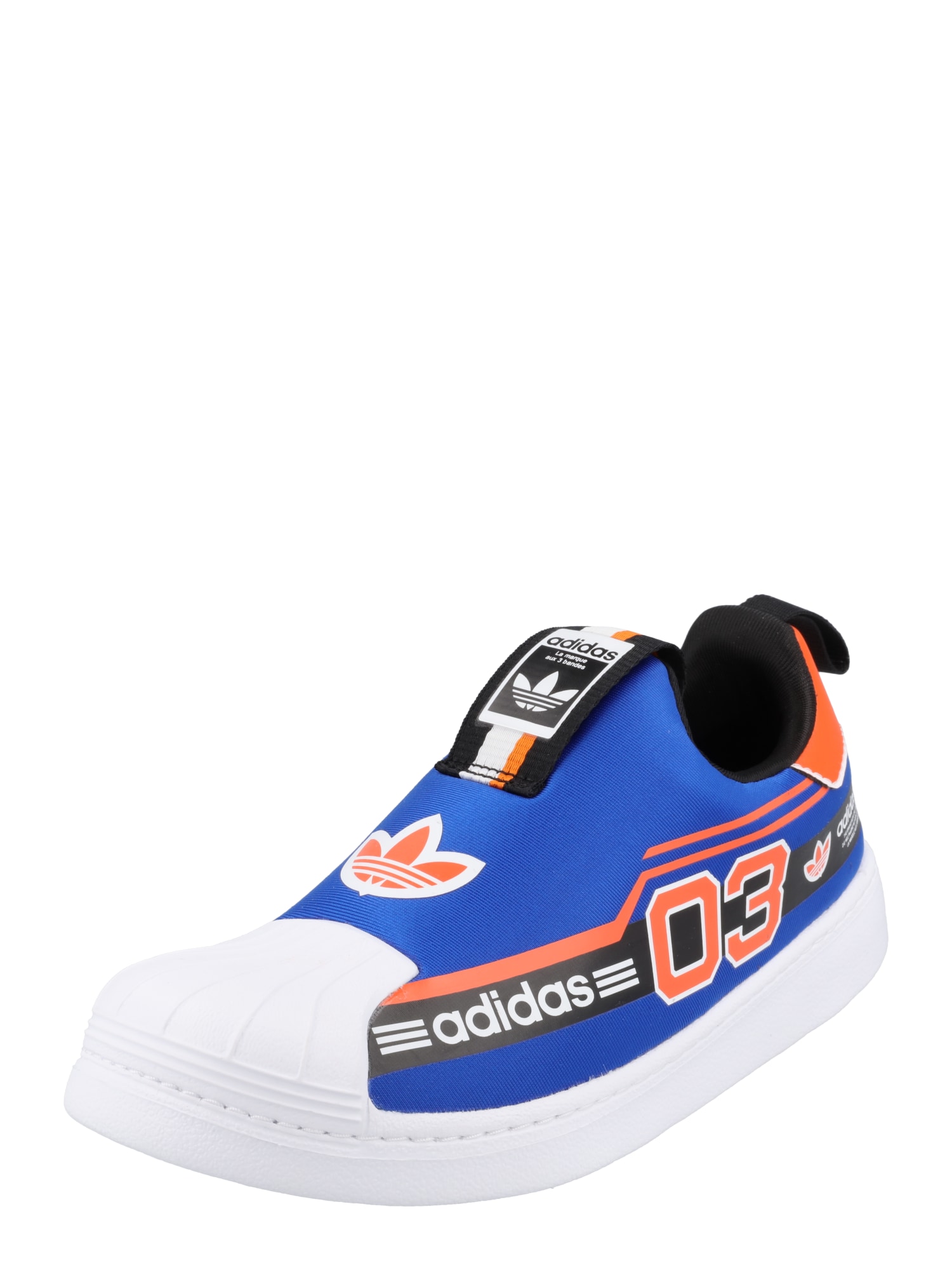 ADIDAS ORIGINALS Superge 'SUPERSTAR'  modra / temno oranžna / črna / bela